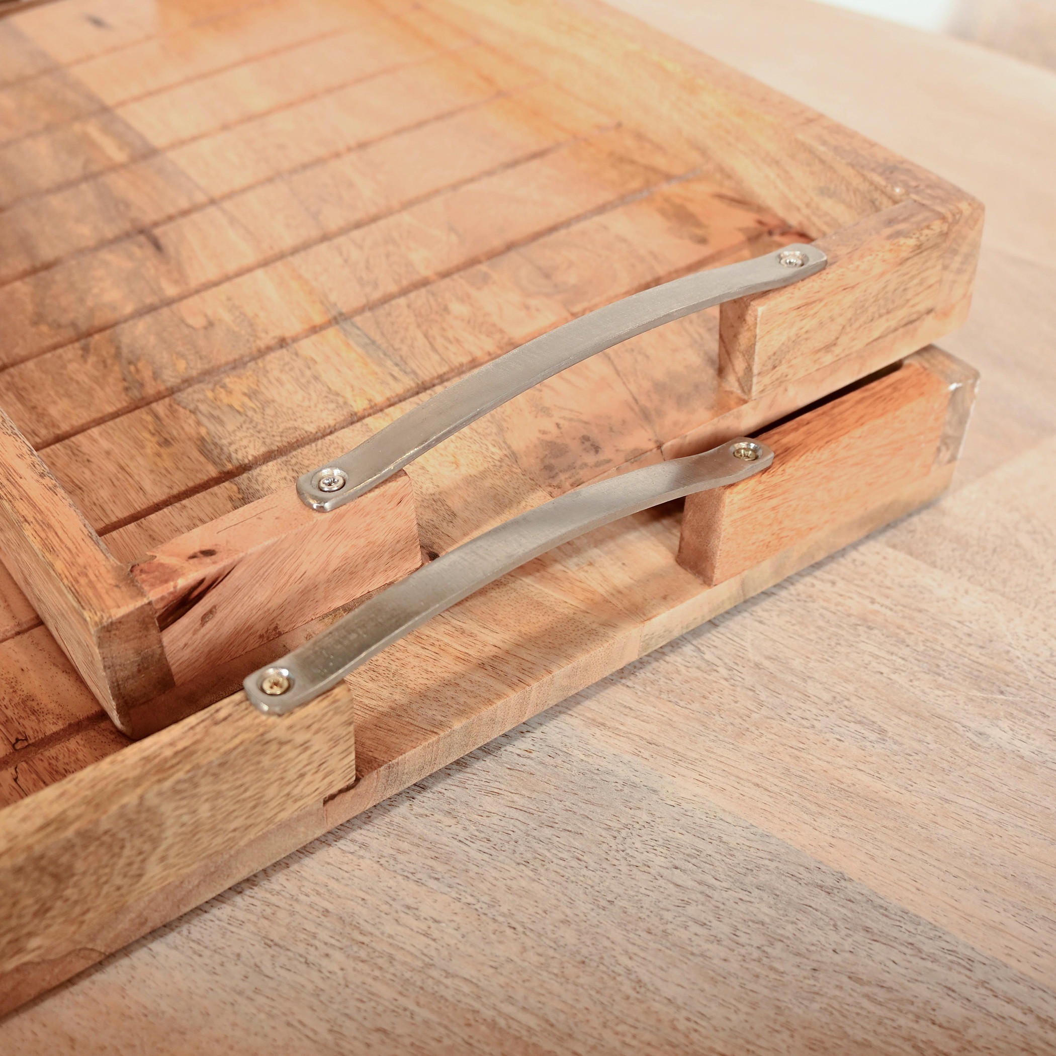 Home Carving Wooden Tray with Iron Handles - Set of 2-household-decor-boxesandtrays-image-5