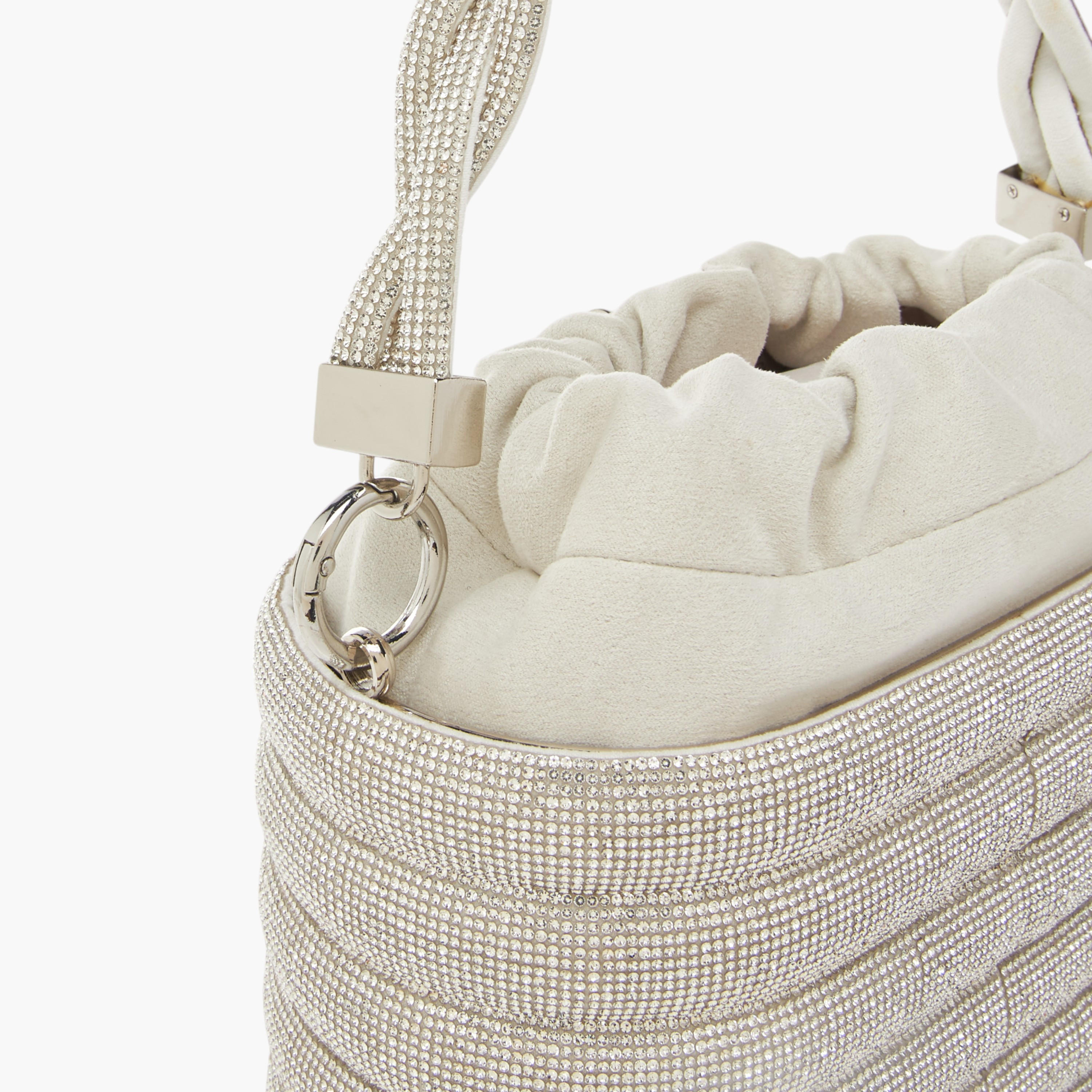 شنطة كتف مزينة بالأحجار مع رباط إغلاق ميتاليك من سيليست-women-bagsandwallets-handbags-image-5