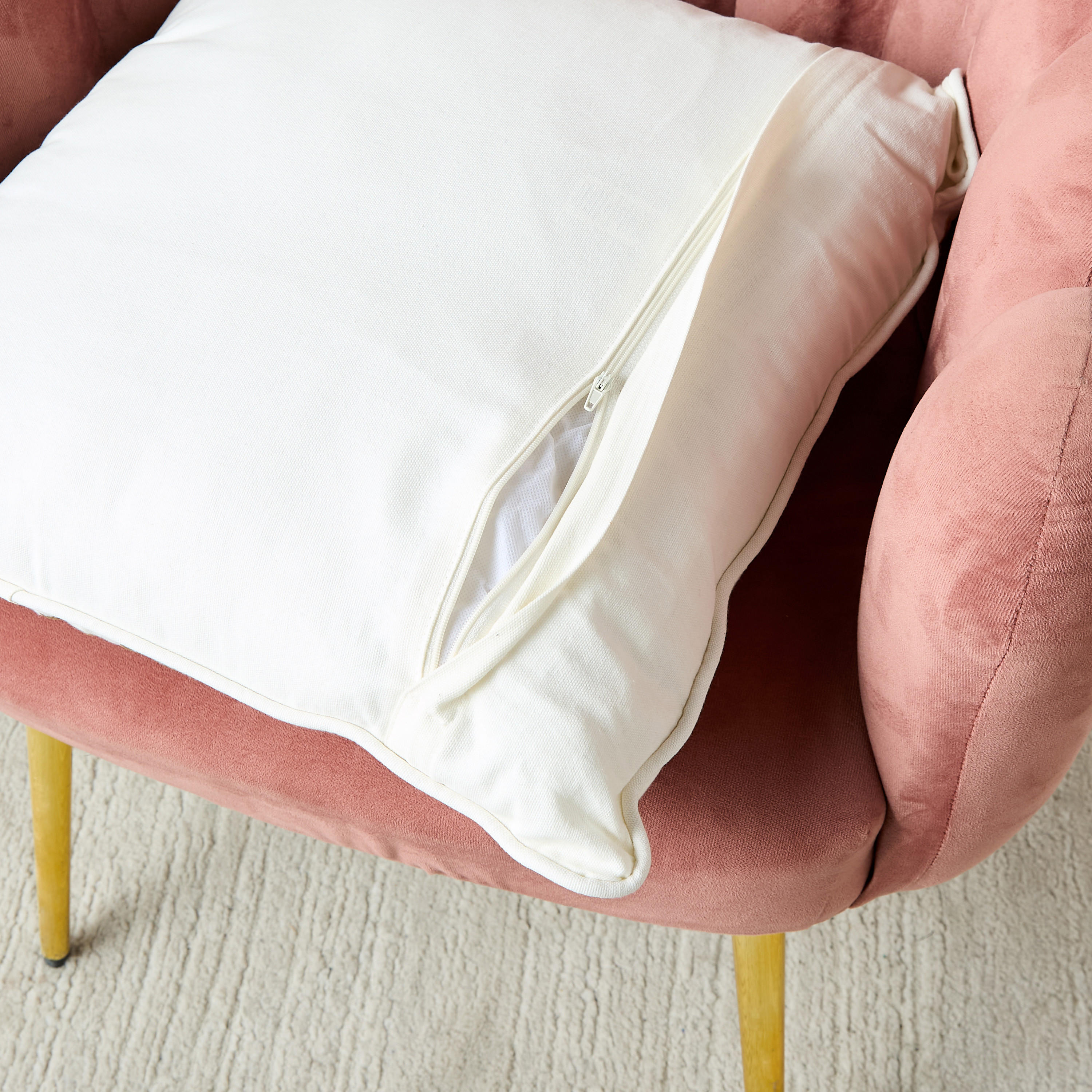 Gia Como Embroidered Cotton Filled Cushion - 50x50 cms-household-cushionsandthrows-filledcushions-decorativecushions-image-5