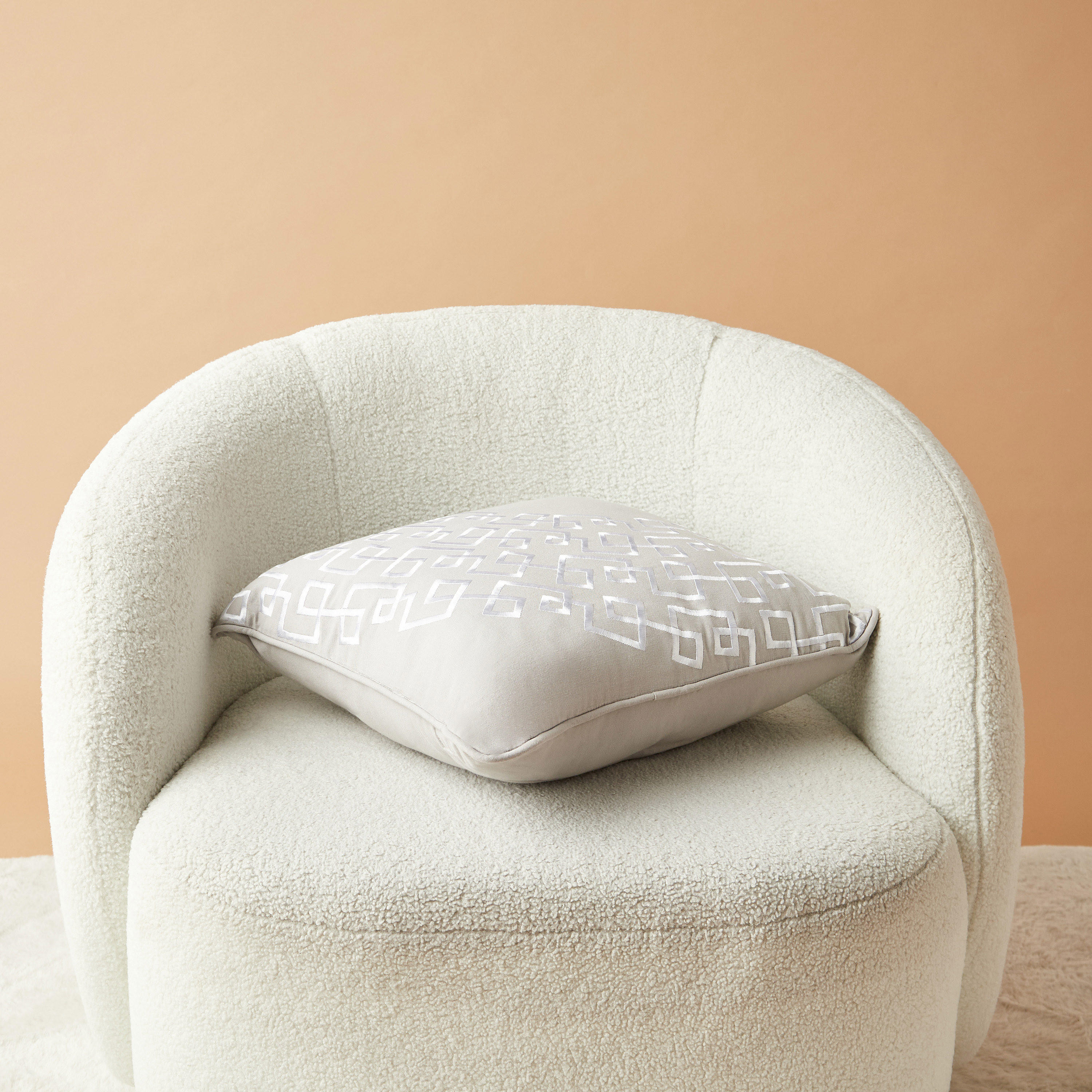 Gia Como Embroidered Cotton Filled Cushion - 50x50 cms-household-cushionsandthrows-filledcushions-decorativecushions-image-4