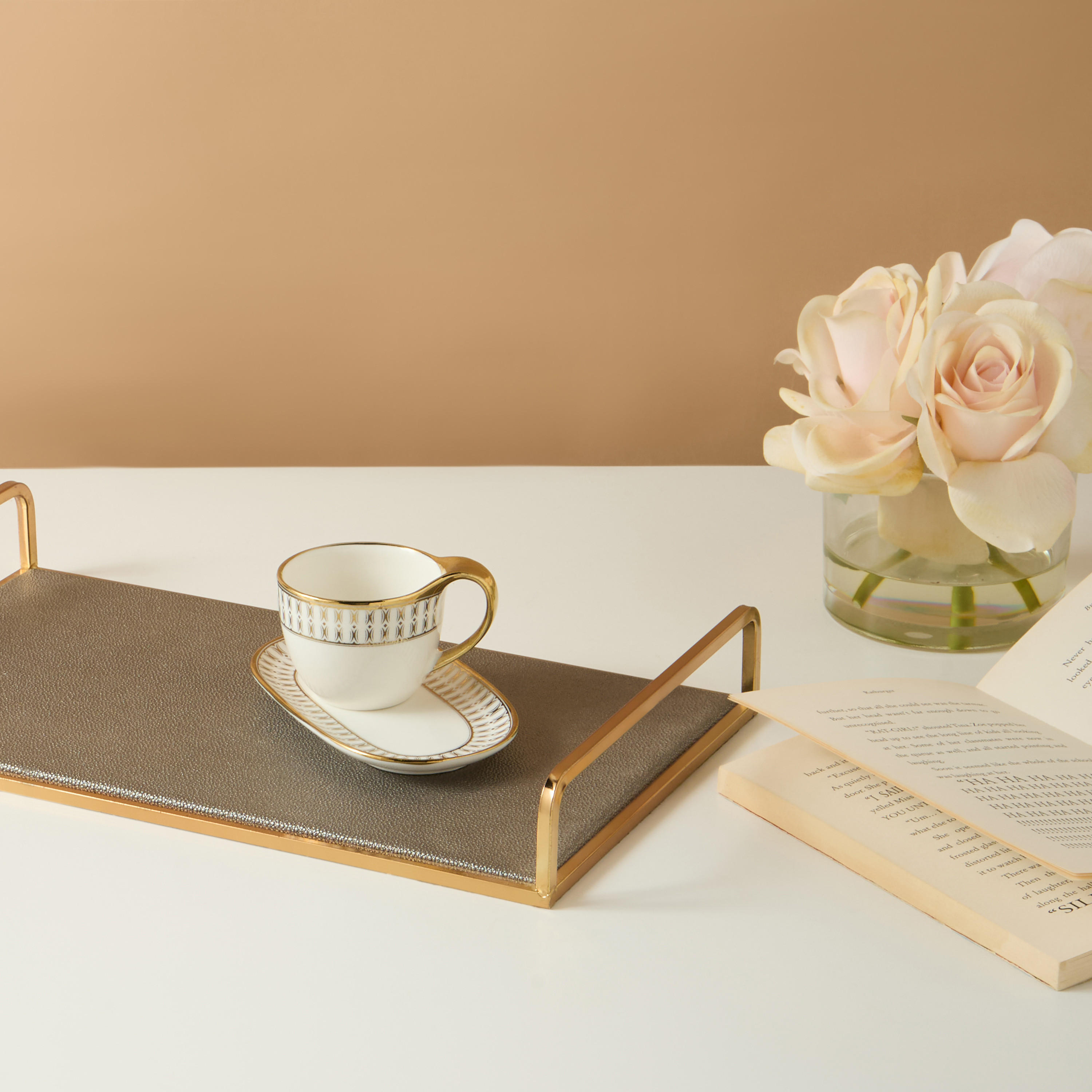 Gia Como 2-Piece Espresso Cup and Cookie Tray Set - 100 ml-household-dining-teaandcoffee-teaandcoffeesets-image-1