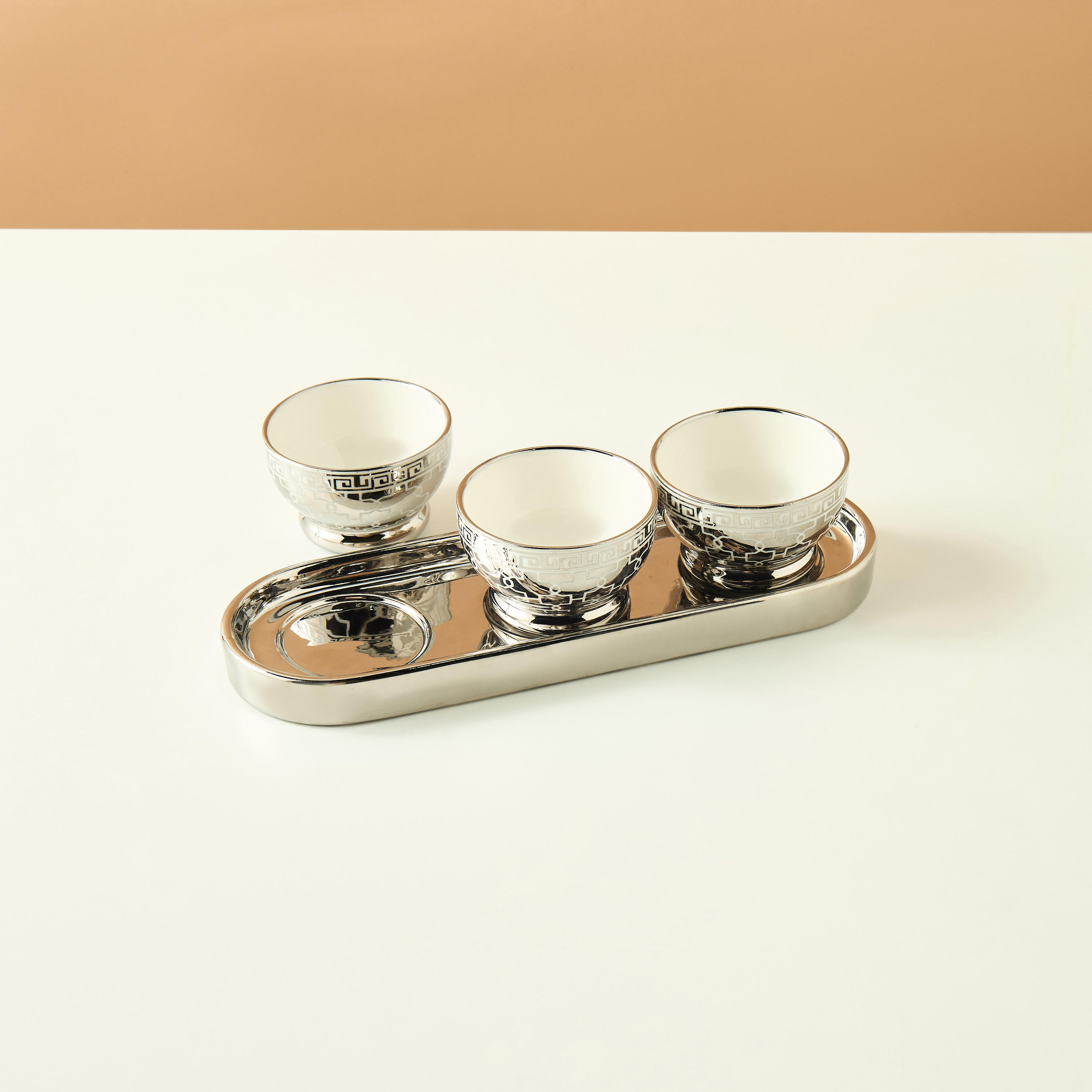Gia Como 3-Piece Serving Bowl with Tray Set-household-dining-serveware-servingtrays-image-3