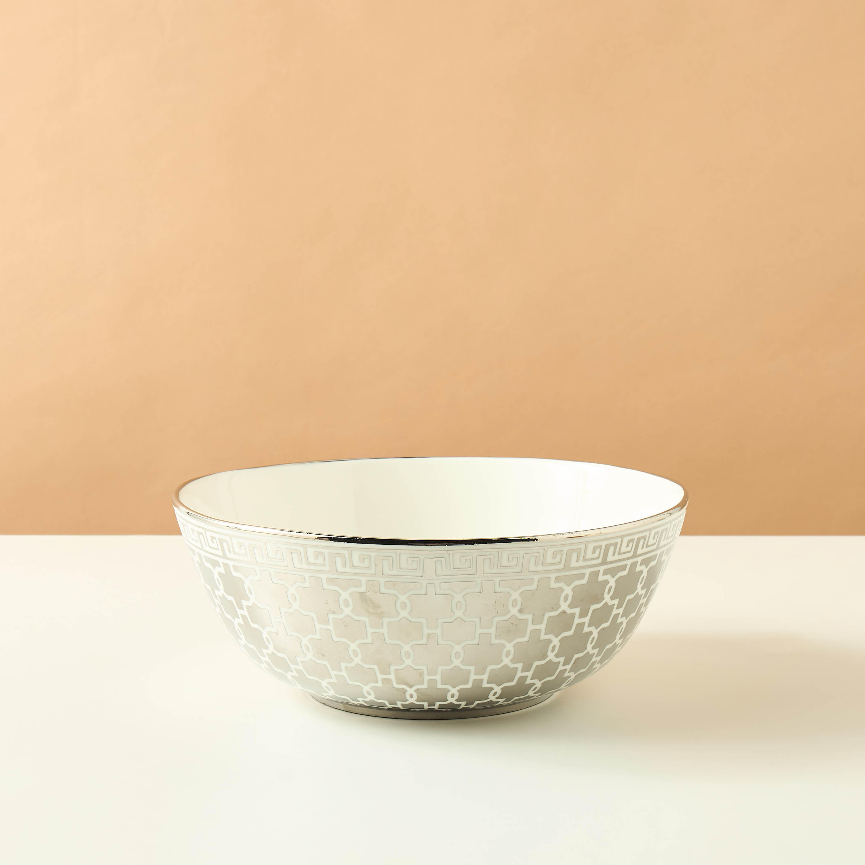 وعاء سلطة بورسلان بطبعات من جيا كومو - 25 سم-household-dining-dinnerware-bowls-image-2