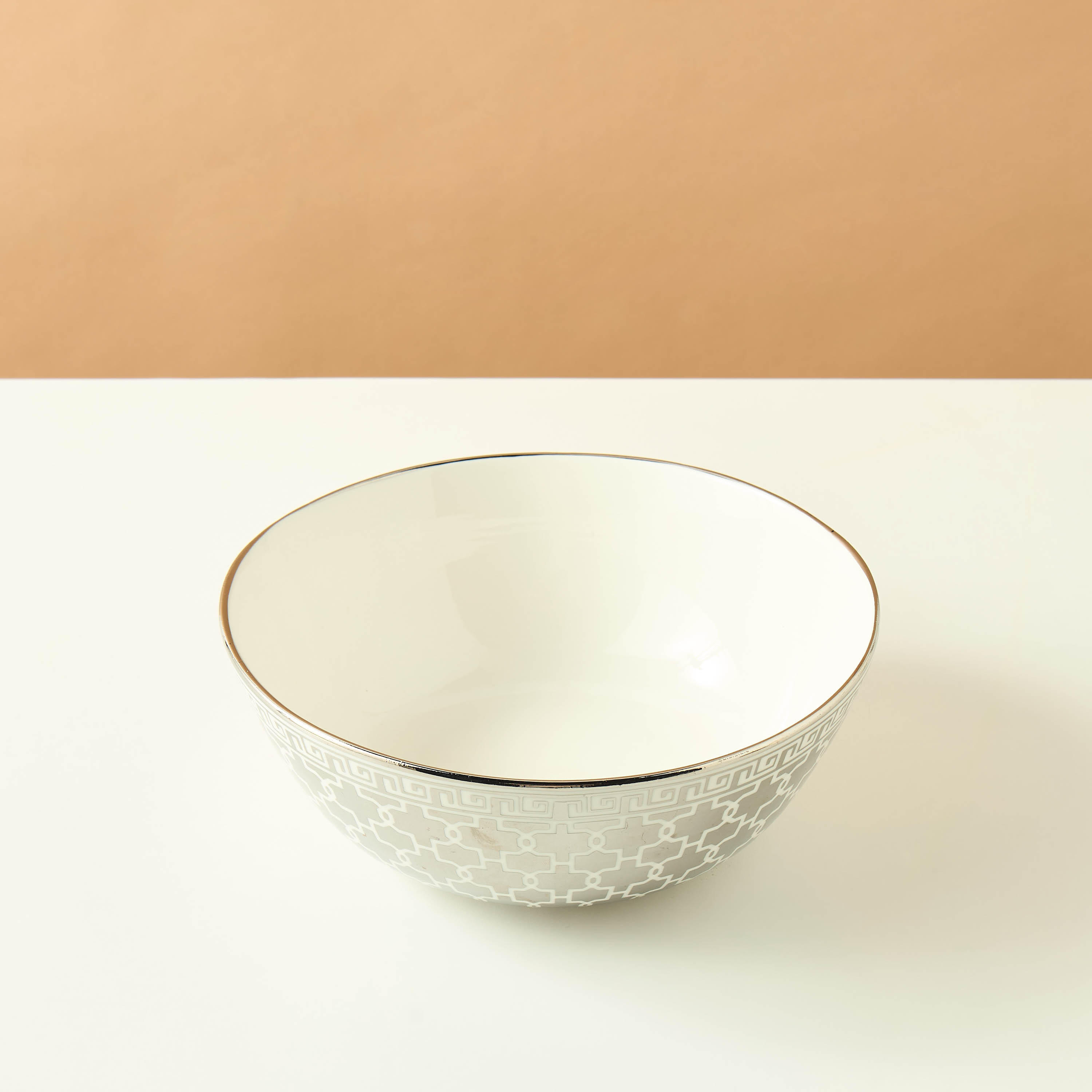 وعاء سلطة بورسلان بطبعات من جيا كومو - 25 سم-household-dining-dinnerware-bowls-image-3