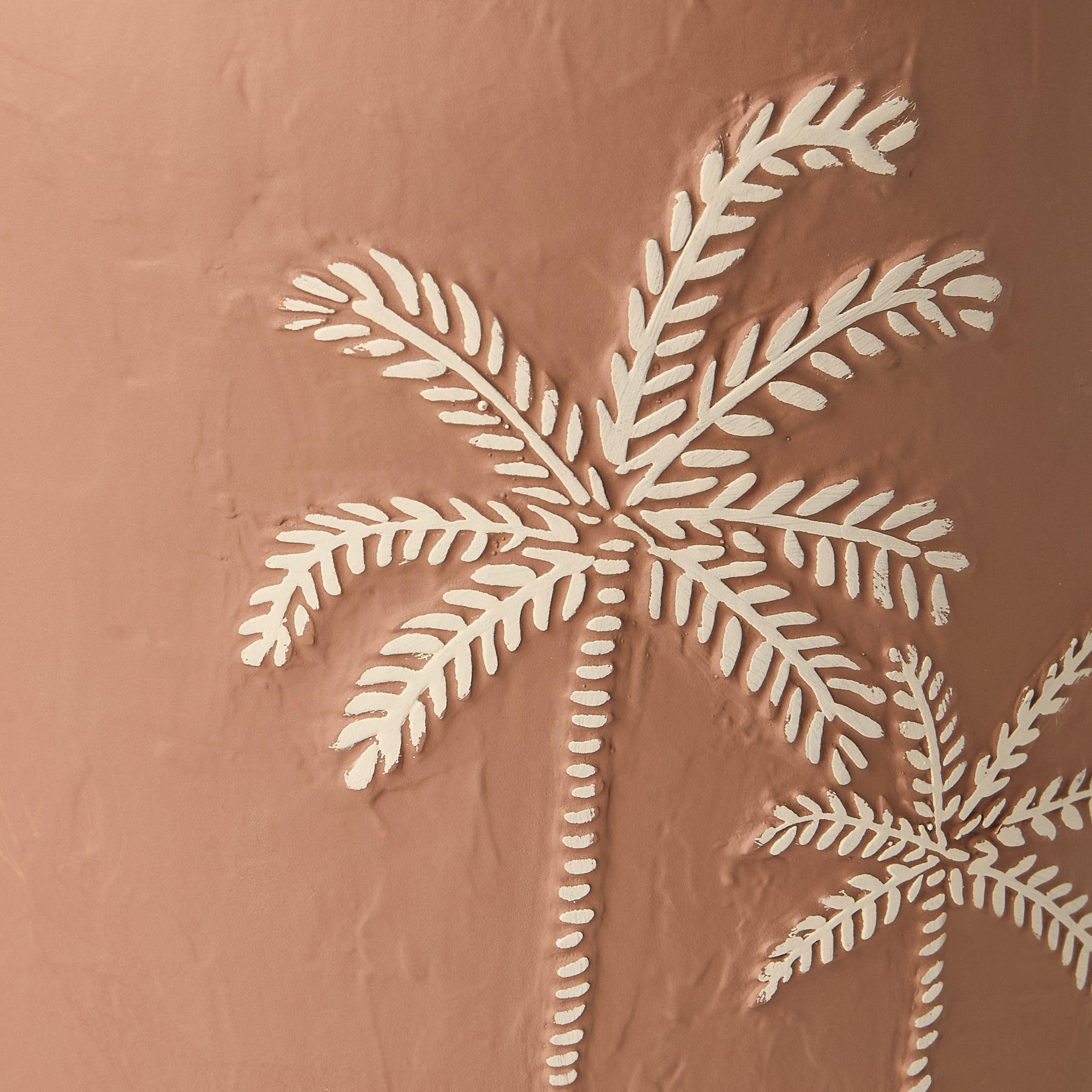 فانوس سيراميك ديكور بتصميم نخل - 18 سم-household-decor-decorativeobjectsandsculptures-image-4