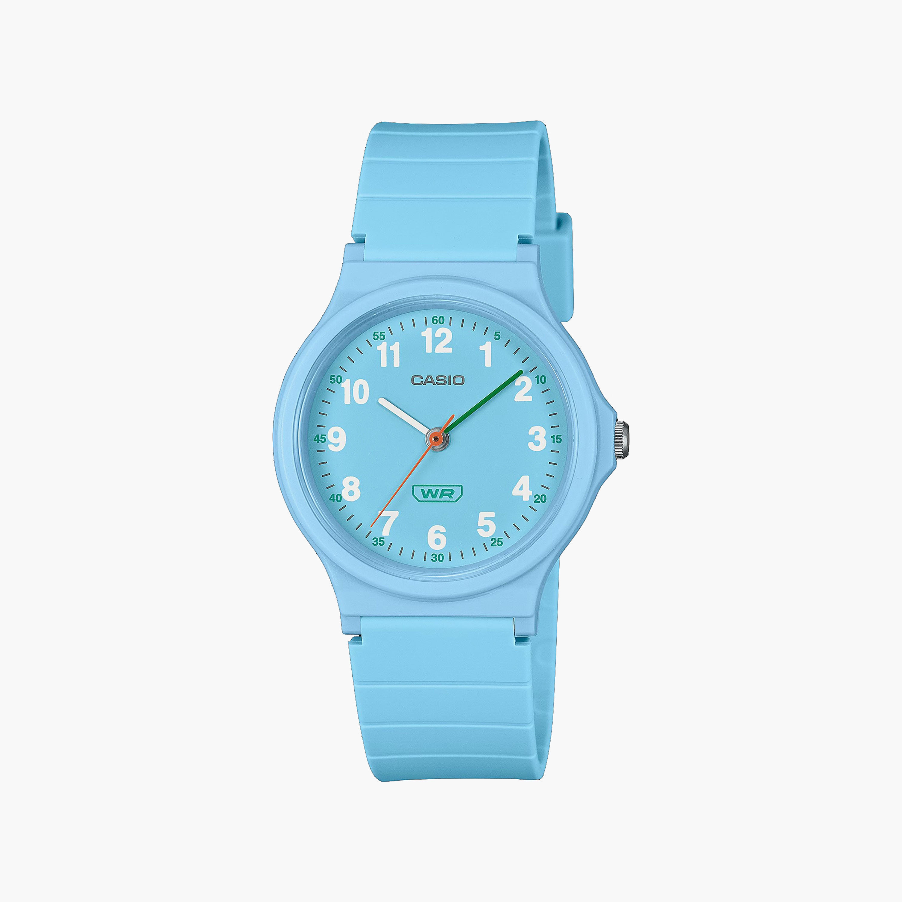 ساعة 31 ملم أنالوج من الراتنج باللون الأزرق من كاسيو | LQ-24B-2BDF-men-watchesandjewellery-watches-image-1