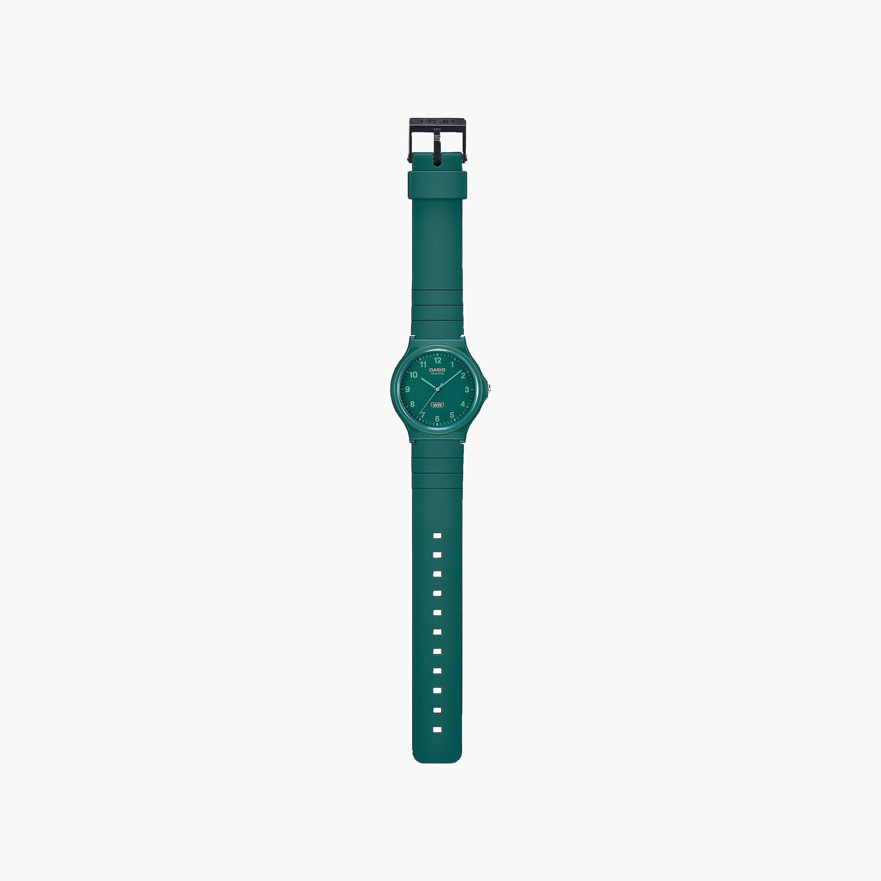 Casio 35 MM Green Analog Resin Watch | MQ-24B-3BDF-men-watchesandjewellery-watches-image-2