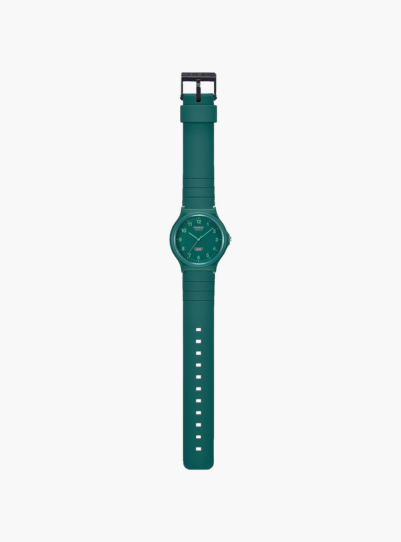 ساعة 35 ملم انالوج من الراتنج باللون الأخضر من كاسيو | MQ-24B-3BDF-men-watchesandjewellery-watches-image-2