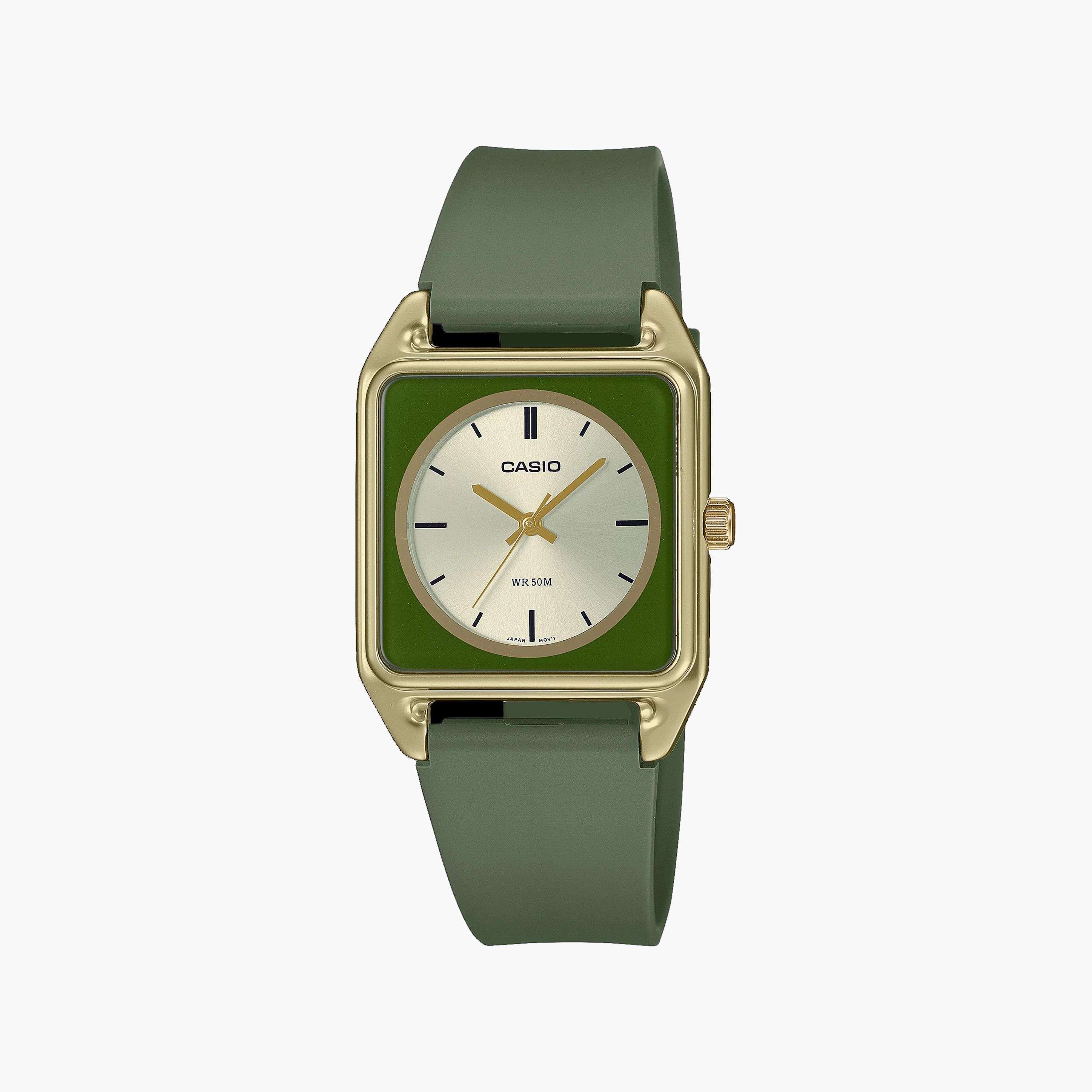 Casio 30 MM Green Analog Resin Watch | MTP-B170-3EVDF-men-watchesandjewellery-watches-image-1