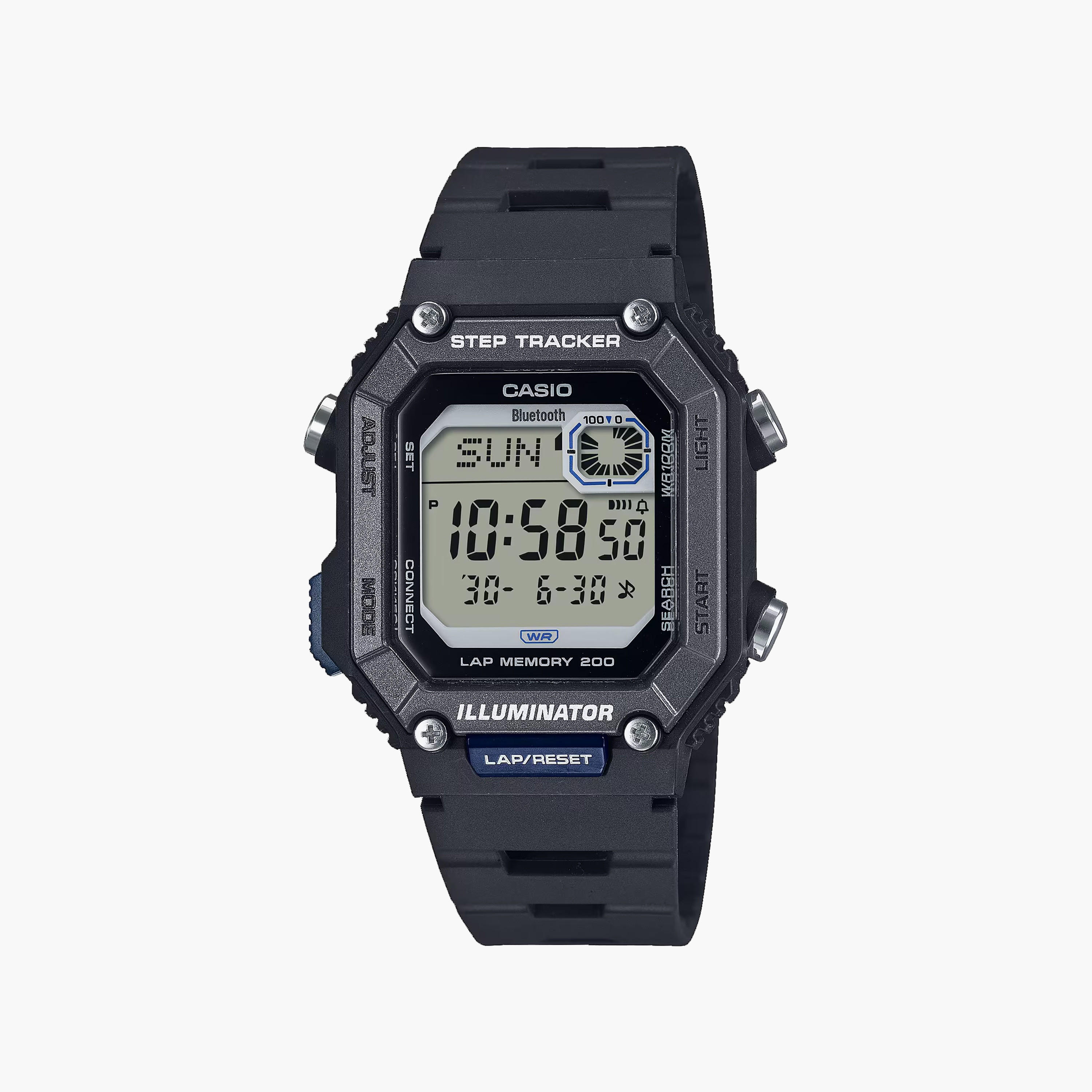 Casio Men's 41 MM Black Digital Resin Watch | WS-B1000-1AVDF-men-watchesandjewellery-watches-image-1