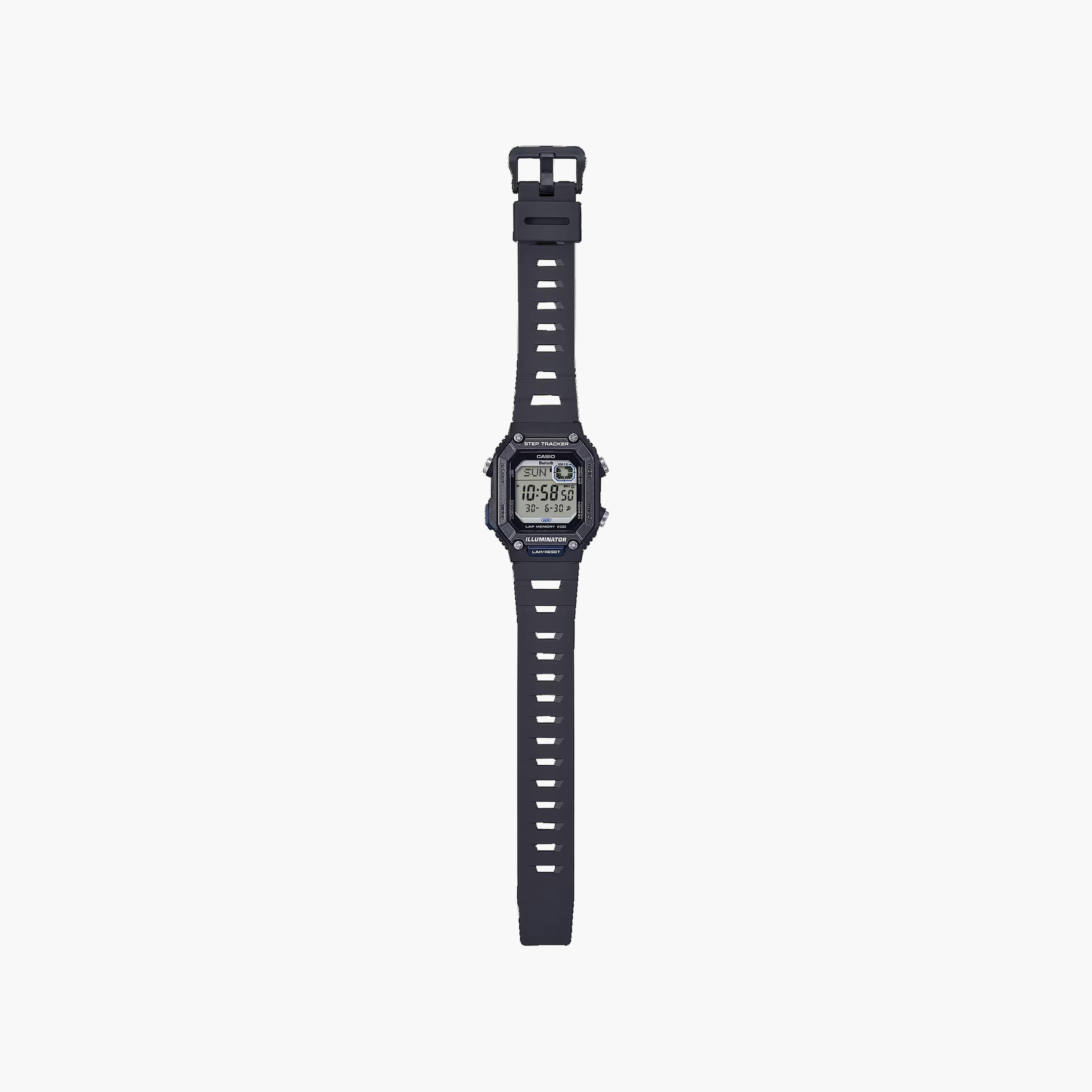 ساعة للرجال 41 ملم رقمية باللون الأسود من الراتنج من كاسيو | WS-B1000-1AVDF-men-watchesandjewellery-watches-image-3