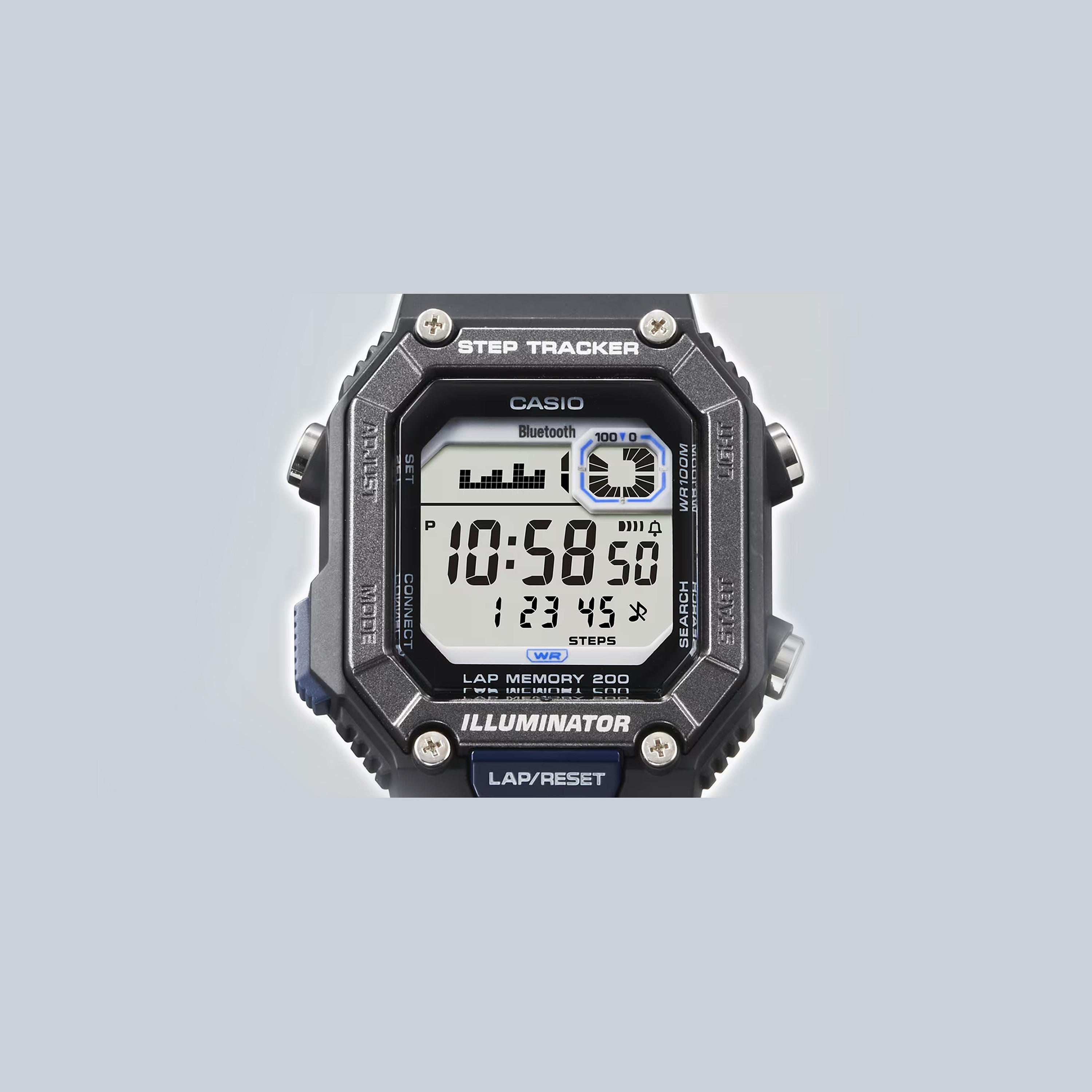 Casio Men's 41 MM Black Digital Resin Watch | WS-B1000-1AVDF-men-watchesandjewellery-watches-image-4