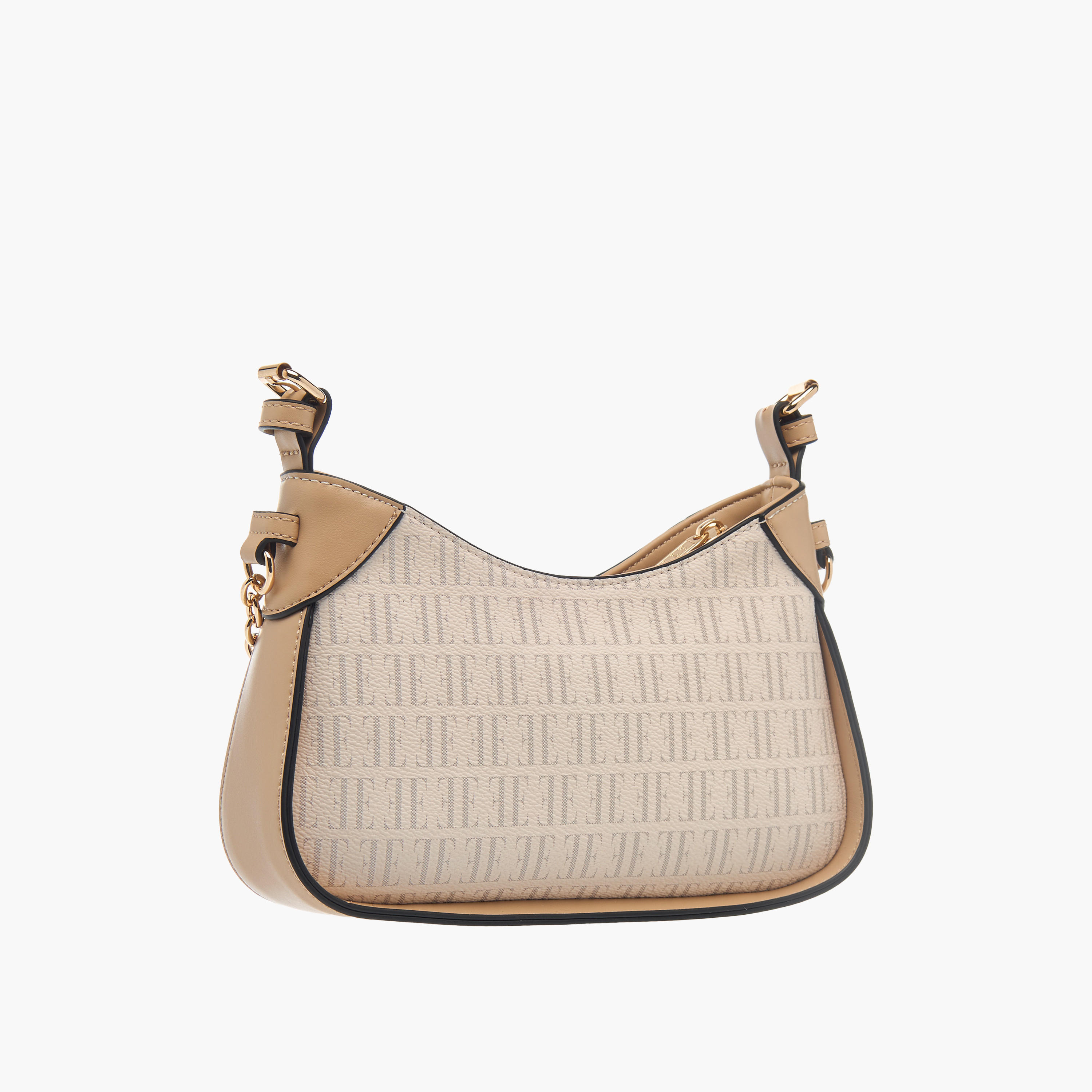 شنطة كروس بودي بطبعات مونوجرام وحزام قابل للتعديل وسحّاب إغلاق من إيل-women-bagsandwallets-handbags-image-3