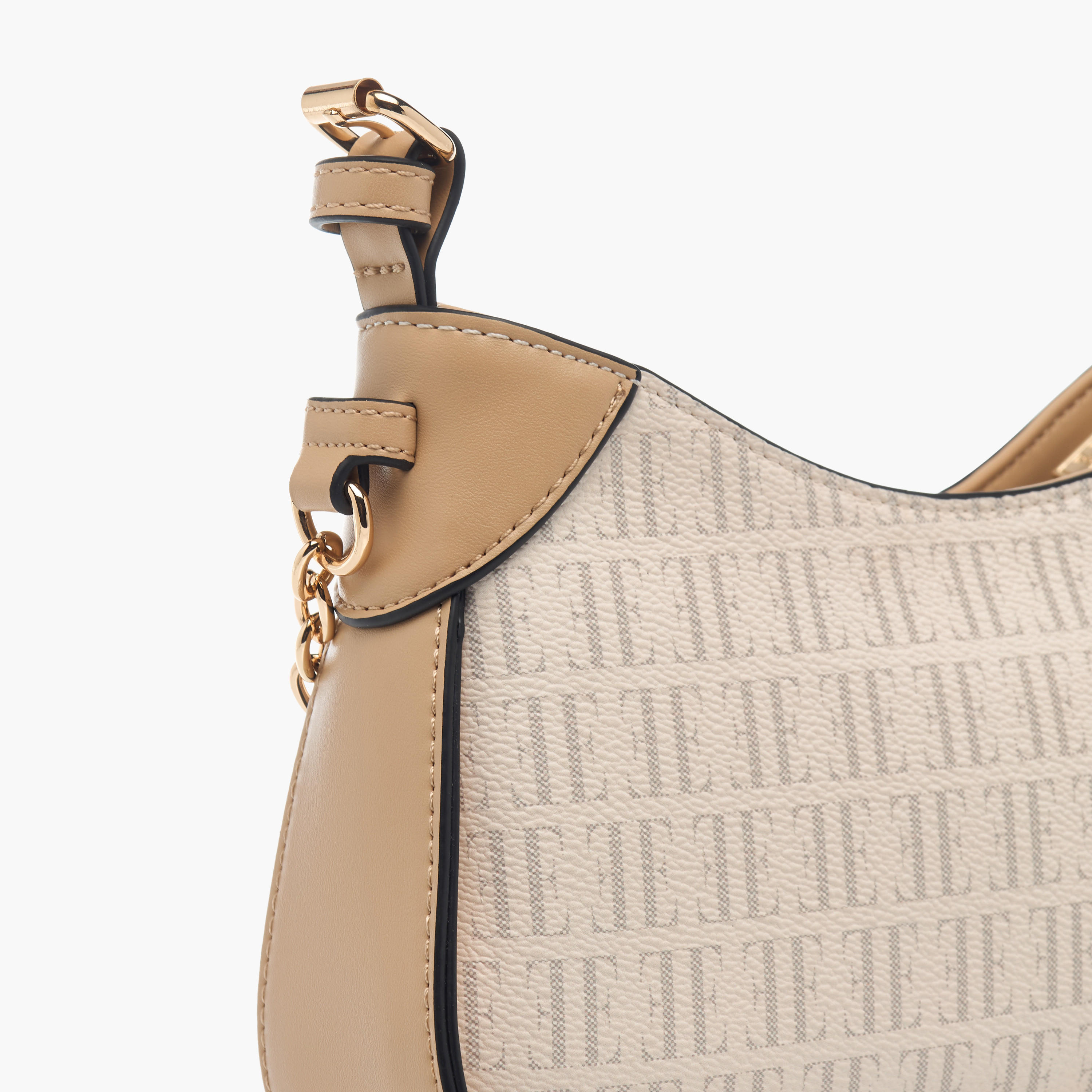شنطة كروس بودي بطبعات مونوجرام وحزام قابل للتعديل وسحّاب إغلاق من إيل-women-bagsandwallets-handbags-image-5