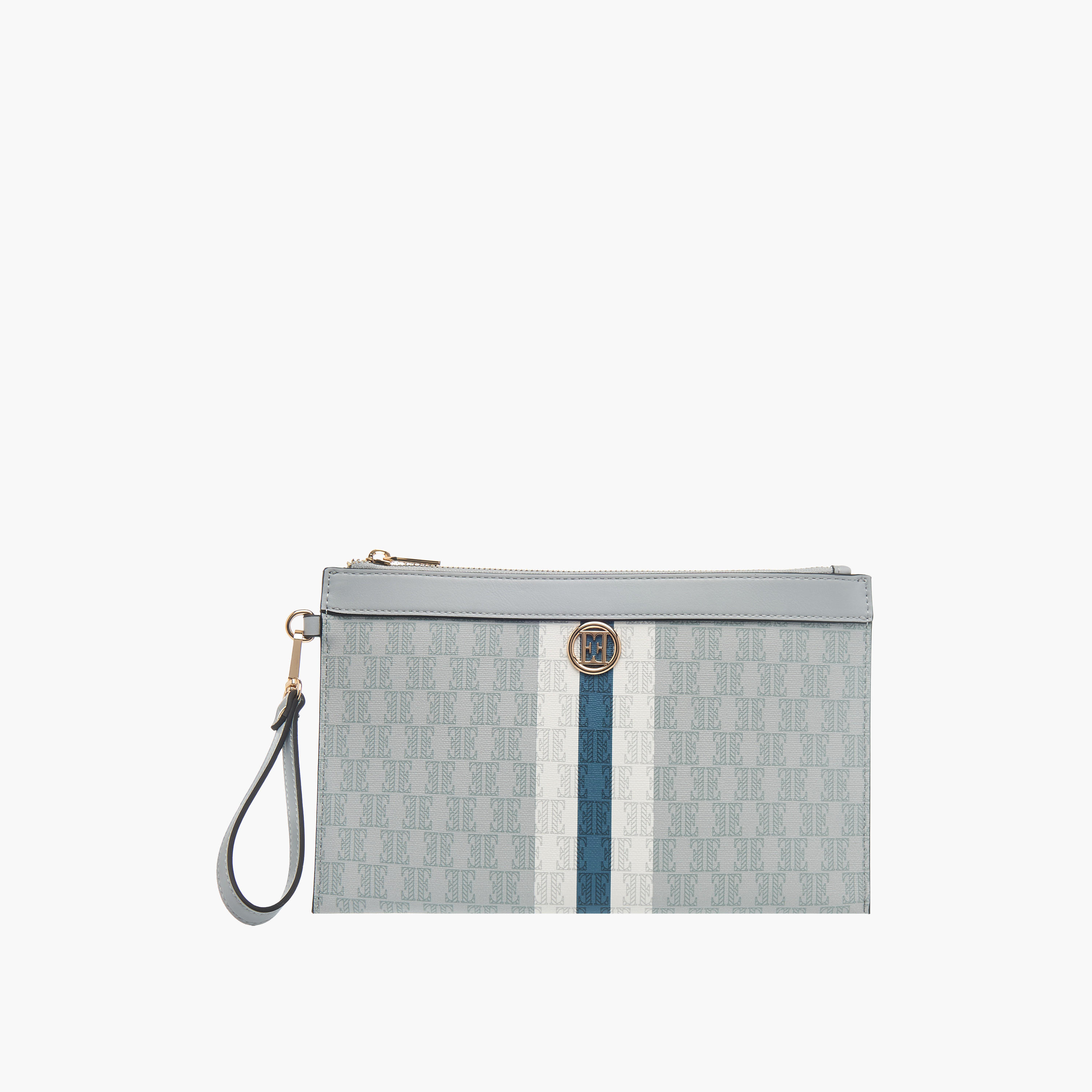 محفظة بسحاب إغلاق وطبعات مونوجرام من إيل-women-bagsandwallets-wallets-image-1