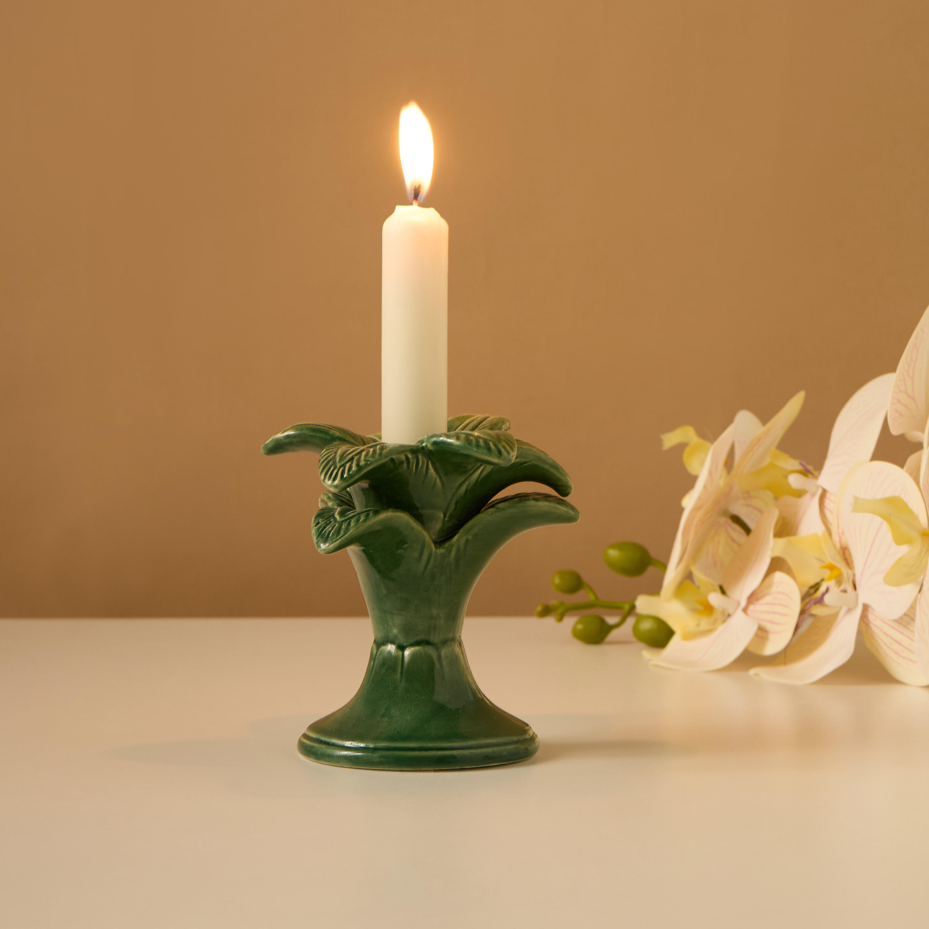 Palm Candleholder - 11 cms-household-decor-candleholdersandlanterns-image-1
