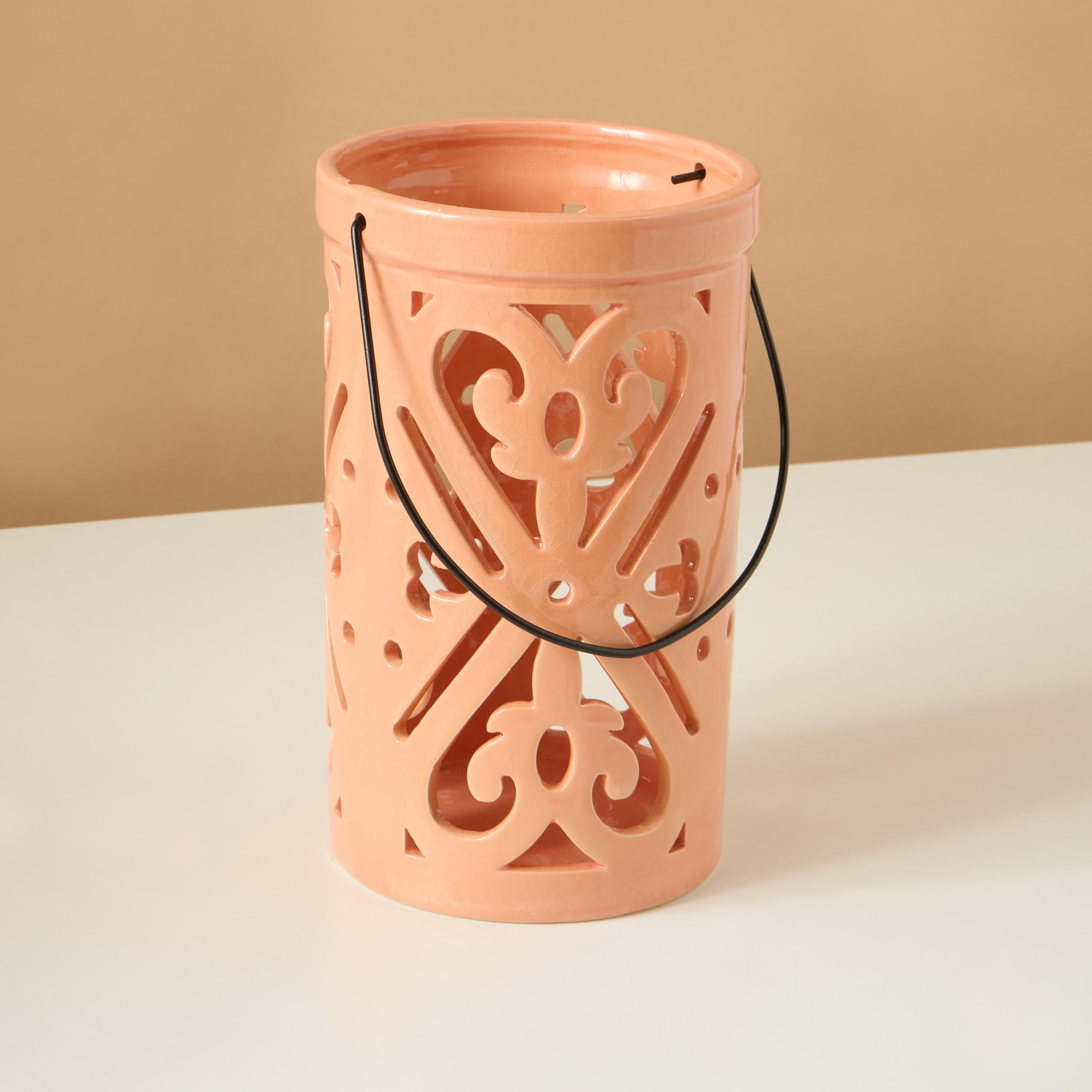 Palm Tree Detail Planter - 22 cms-household-decor-candleholdersandlanterns-image-3