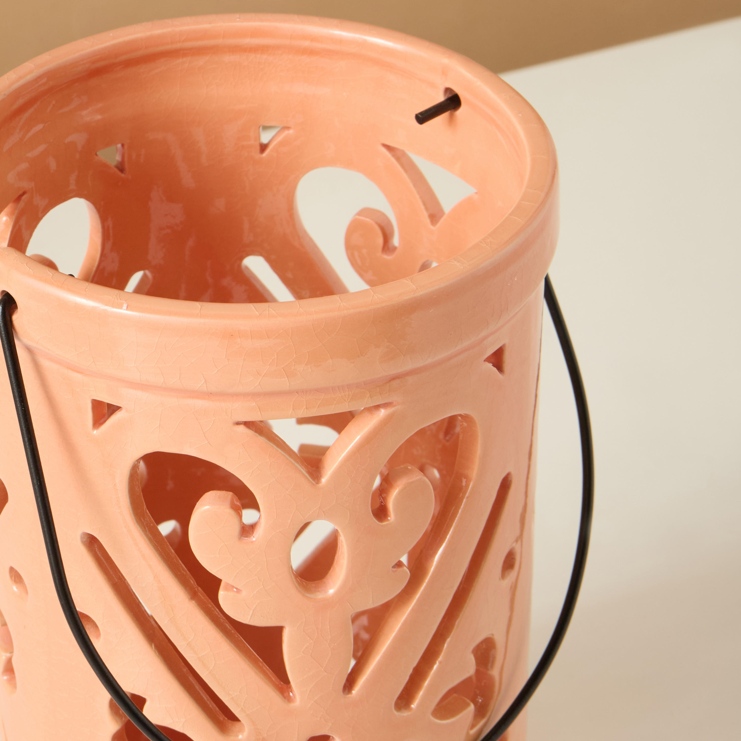 Palm Tree Detail Planter - 22 cms-household-decor-candleholdersandlanterns-image-4