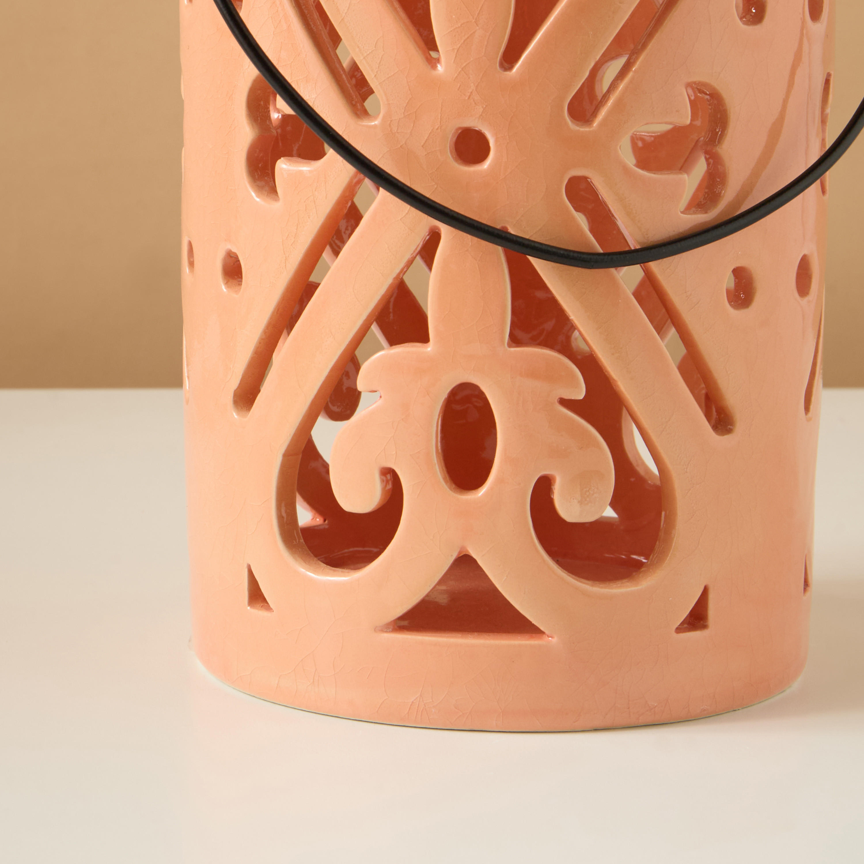 Palm Tree Detail Planter - 22 cms-household-decor-candleholdersandlanterns-image-5