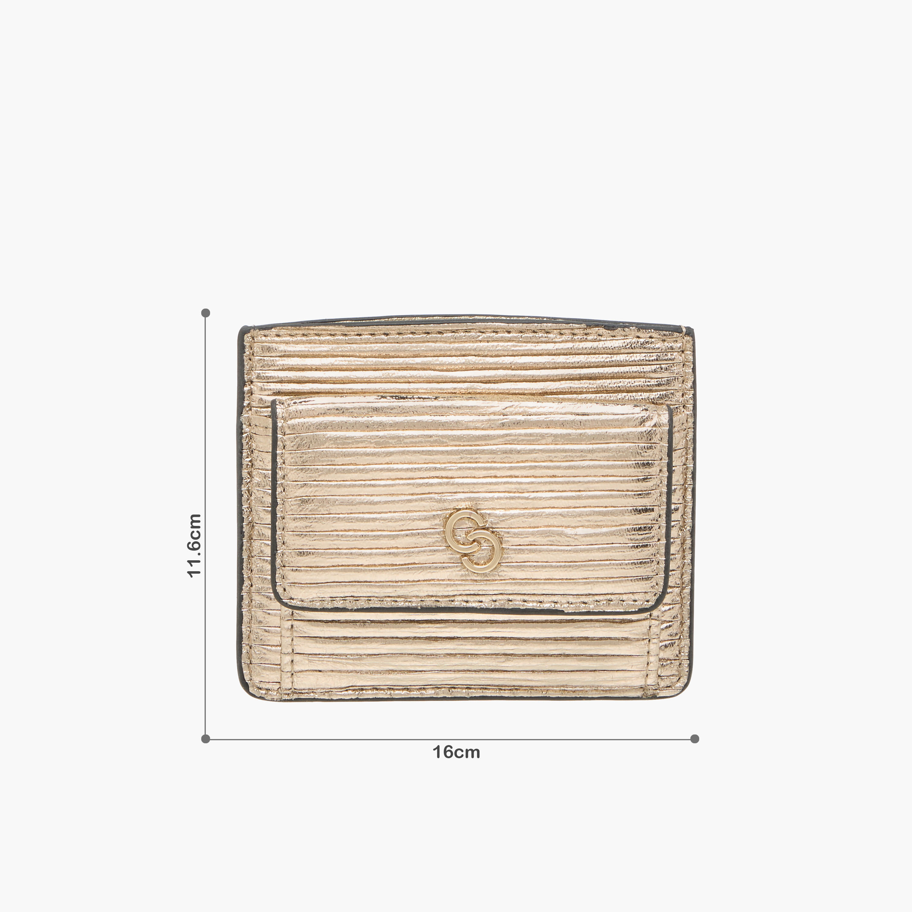 محفظة مجعدة بارزة الملمس بزر إغلاق من سيليست-women-bagsandwallets-wallets-image-6