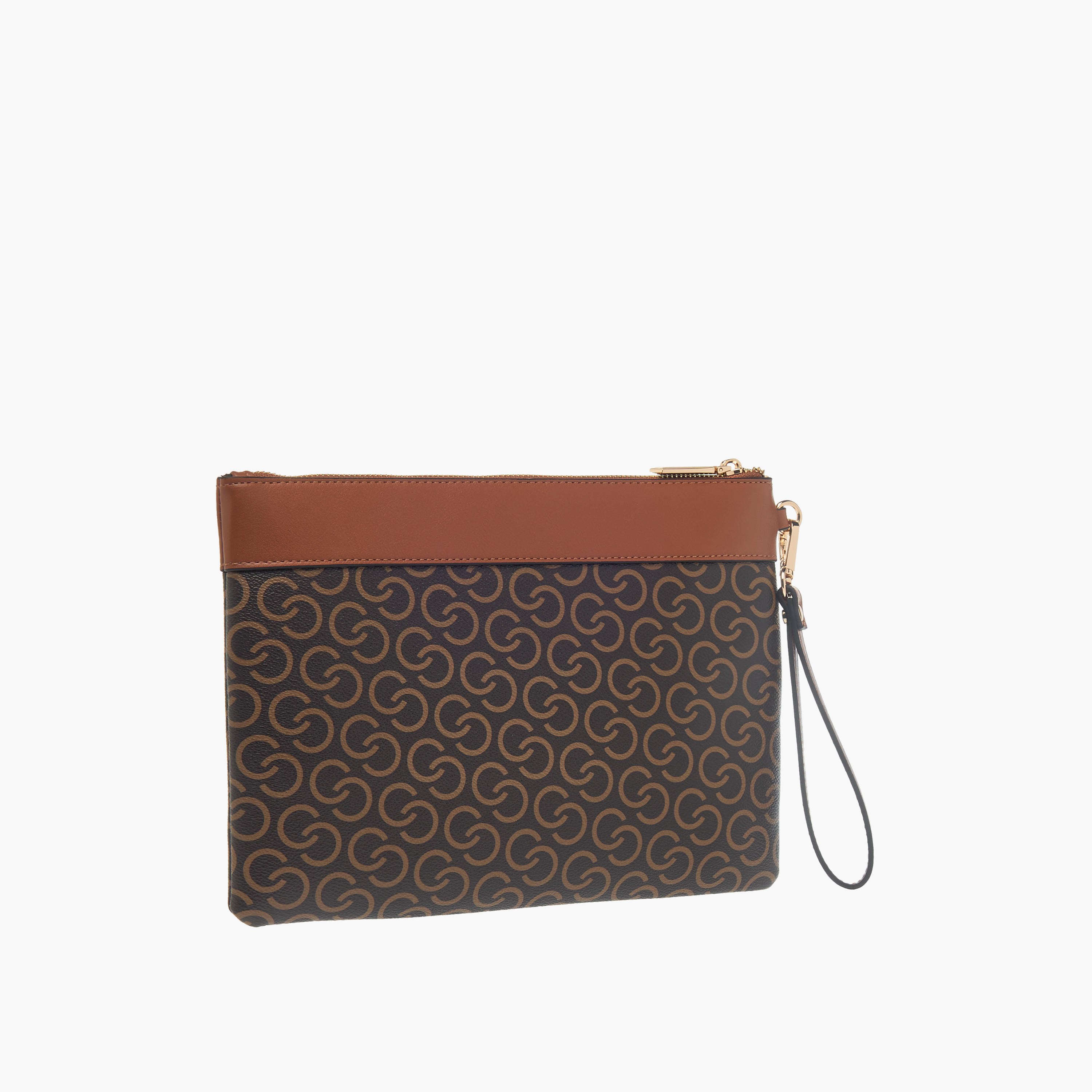 Celeste Monogram Print Wallet with Detachable Wristlet Strap and Zip Closure-women-bagsandwallets-wallets-image-2