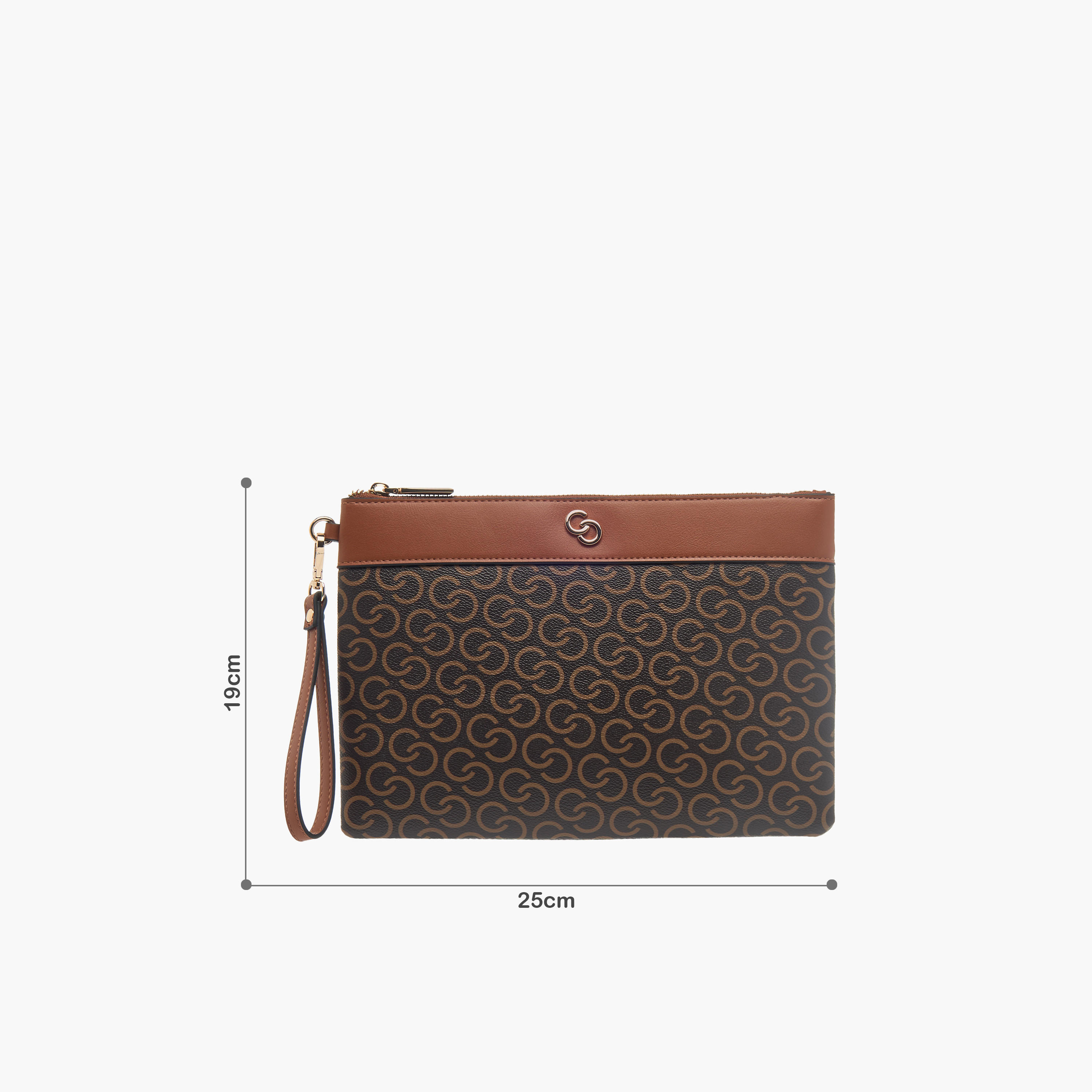 Celeste Monogram Print Wallet with Detachable Wristlet Strap and Zip Closure-women-bagsandwallets-wallets-image-7