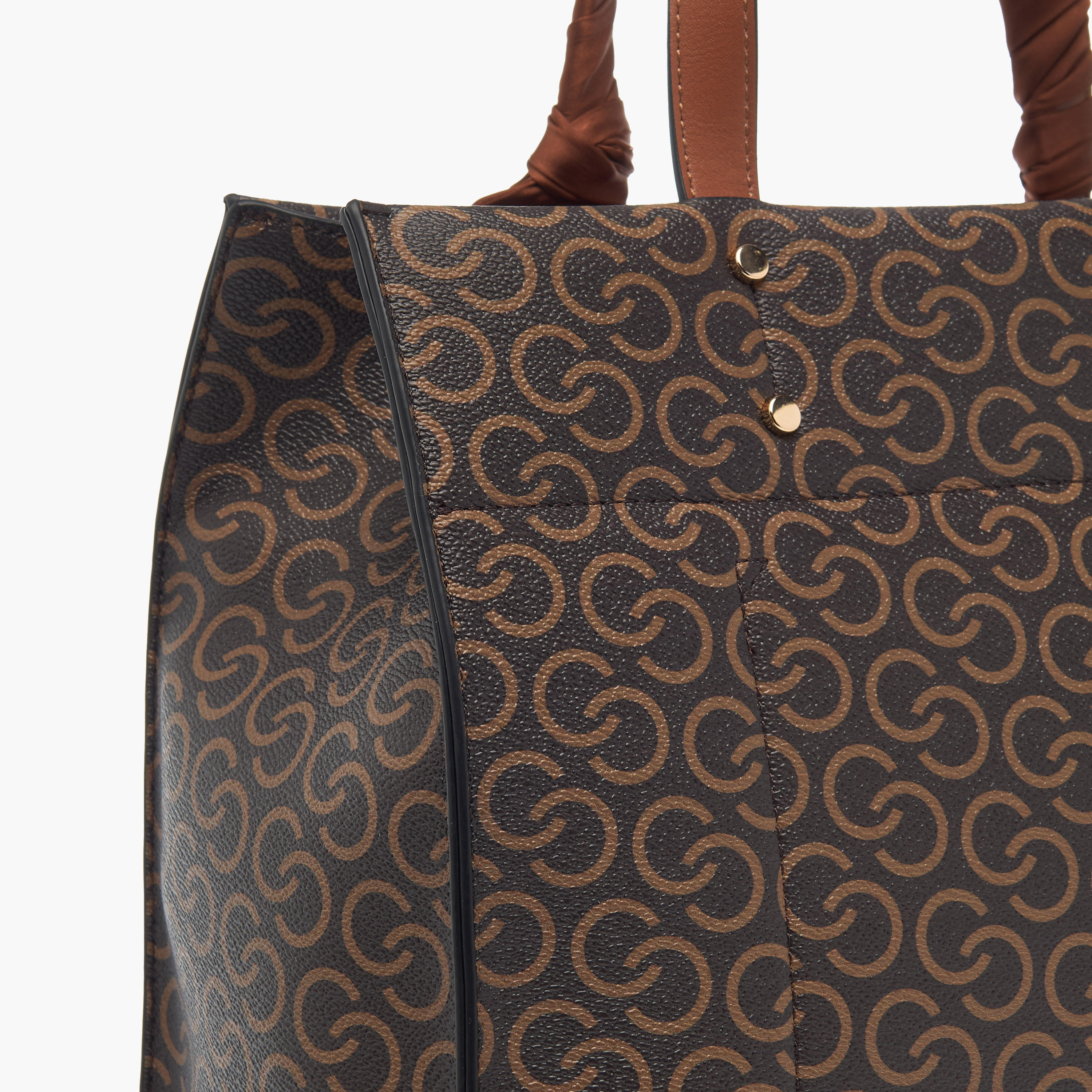 Celeste Monogram Print Tote Bag with Adjustable Strap and Zip Closure-women-bagsandwallets-handbags-image-6