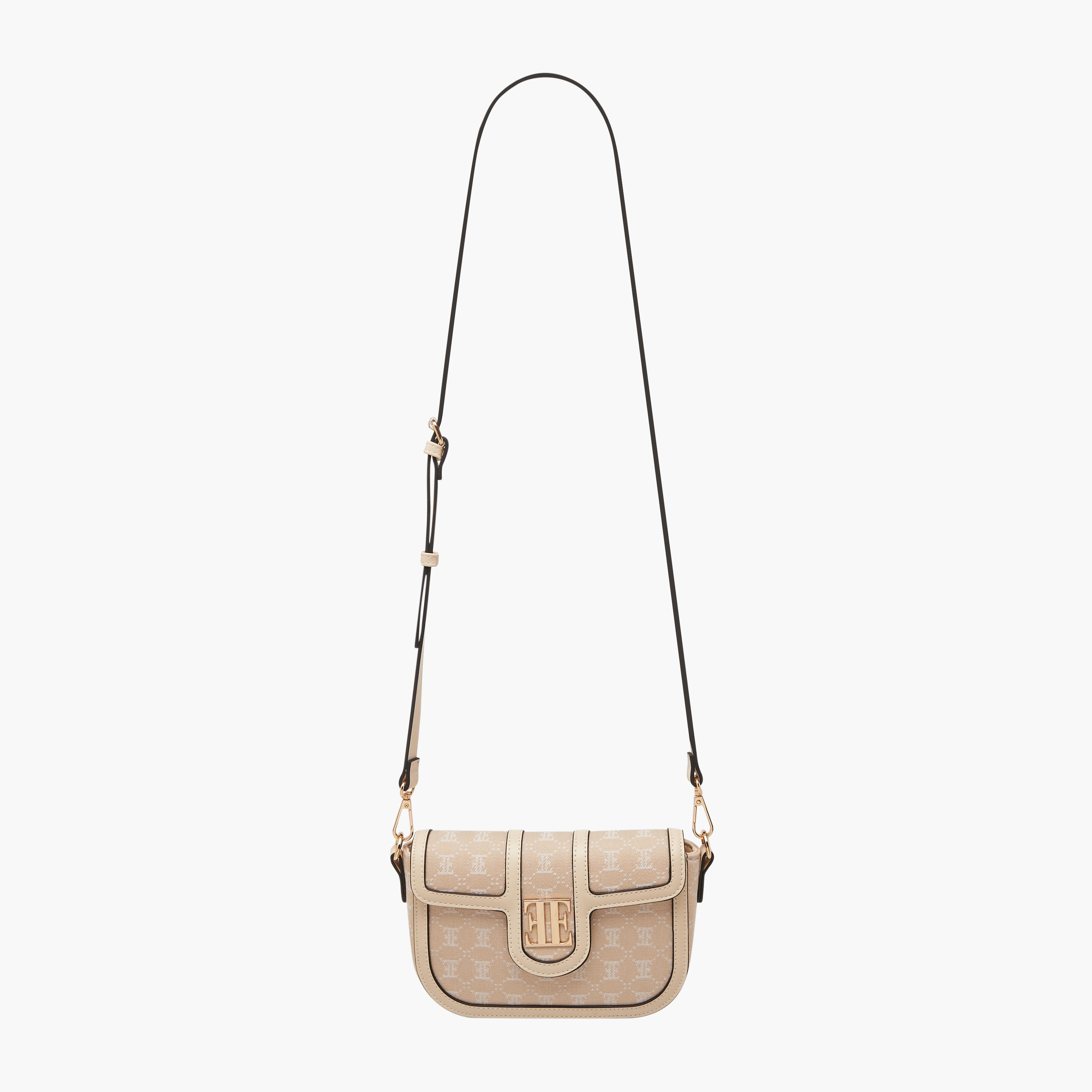 شنطة كروس بودي بتصميم مونوجرام وحزام قابل للتعديل من إيل-women-bagsandwallets-handbags-image-2
