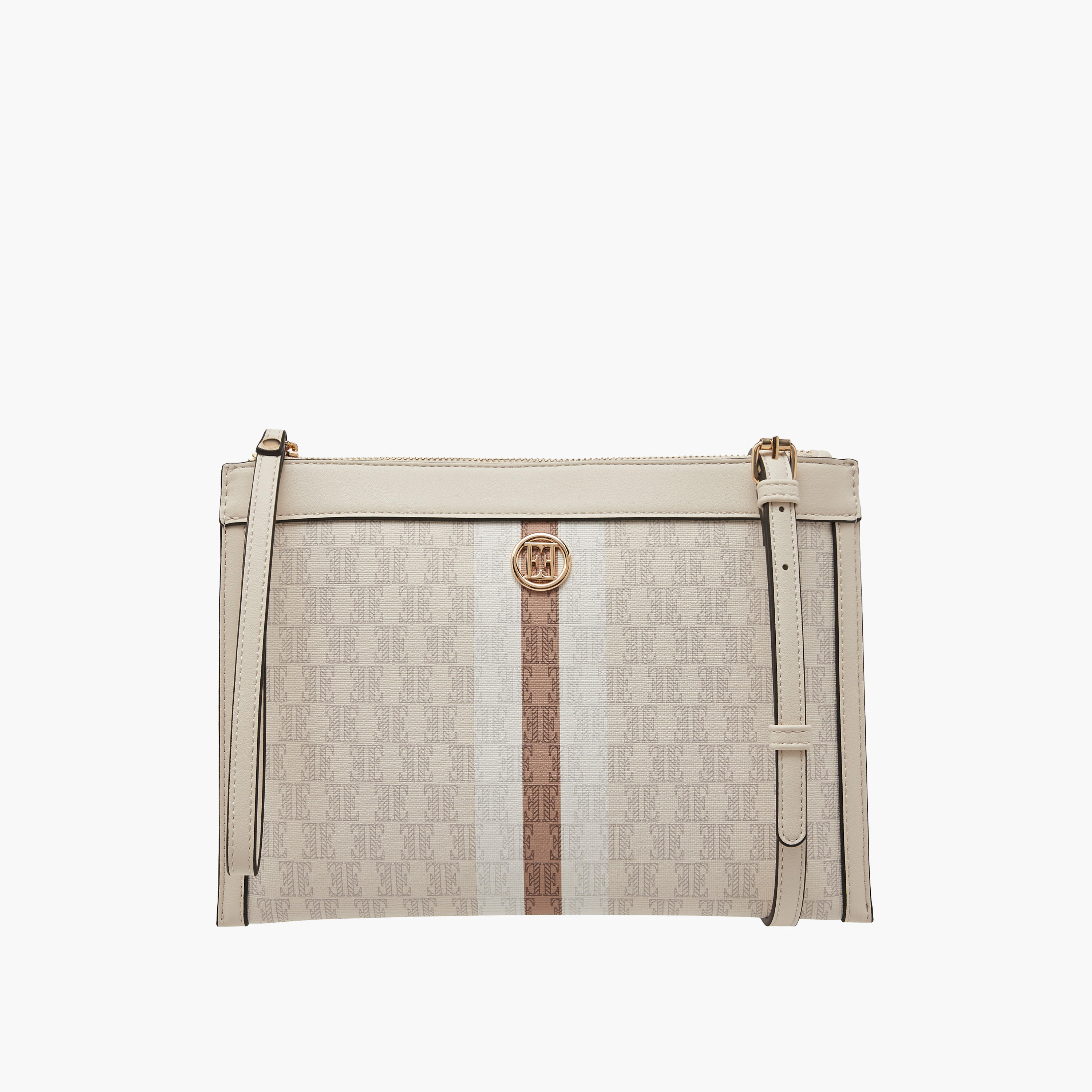 شنطة كروس بودي بتصميم مونوجرام وحزام قابل للتعديل من إيل-women-bagsandwallets-handbags-image-6