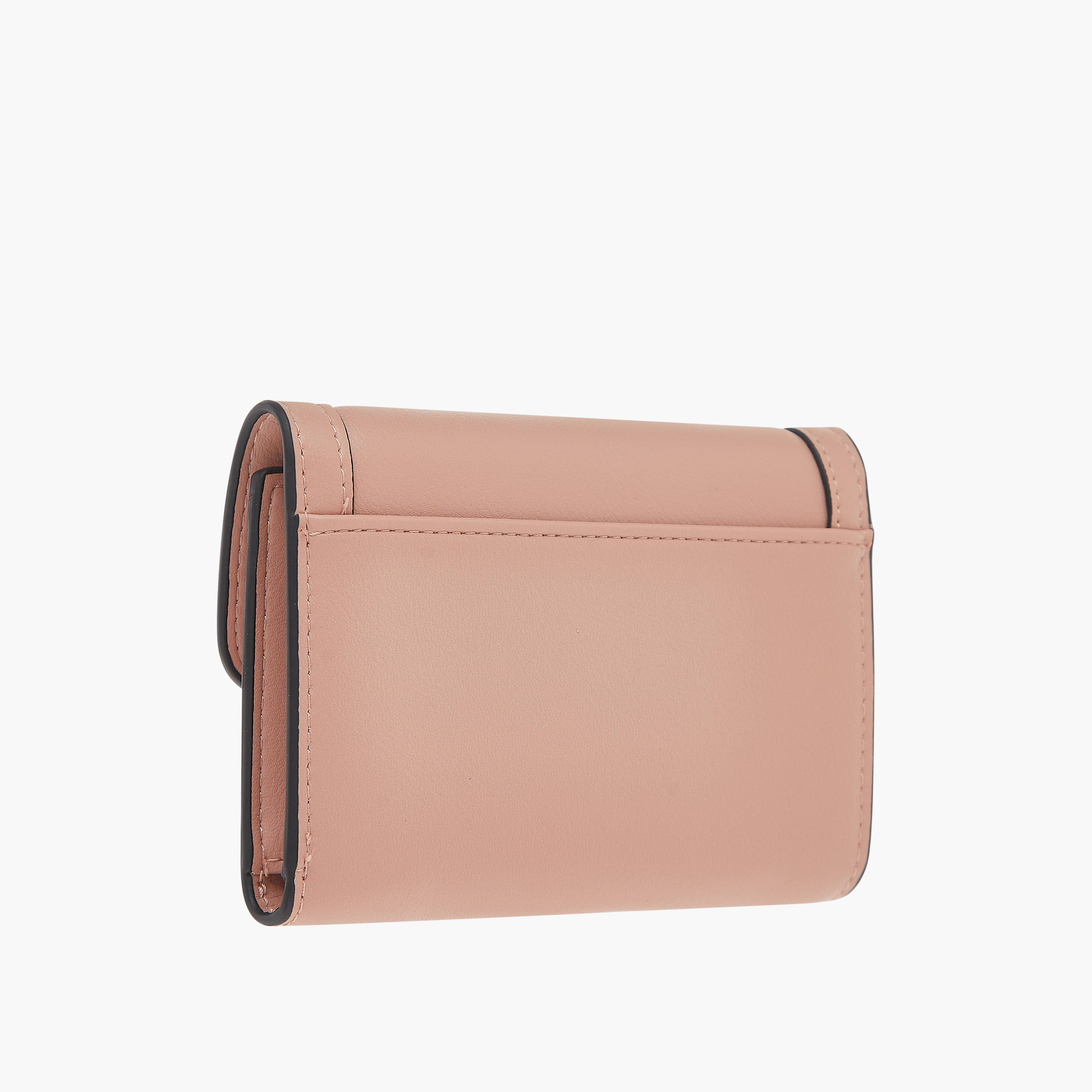 Celeste Solid Bi-Fold Wallet with Lock Clasp Closure-women-bagsandwallets-wallets-image-2