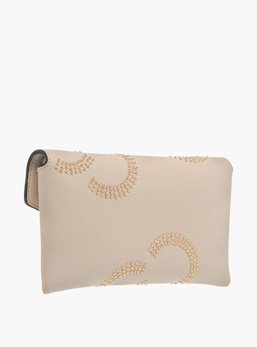 Celeste Stud Detail Clutch with Chain Strap and Flap Closure-women-bagsandwallets-handbags-image-3
