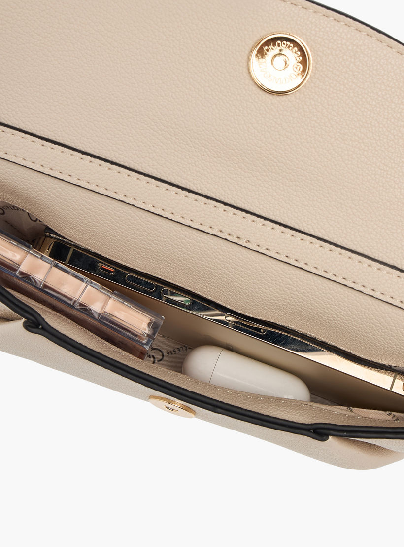 Celeste Stud Detail Clutch with Chain Strap and Flap Closure-women-bagsandwallets-handbags-image-7