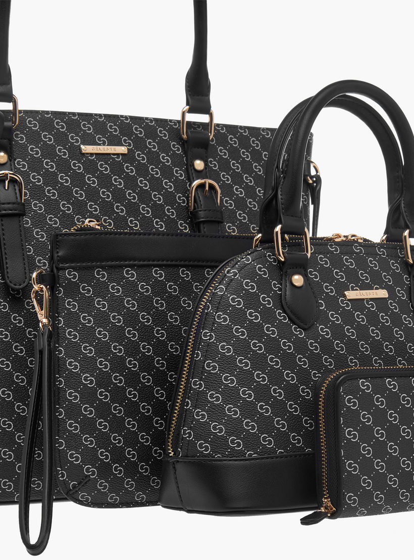Celeste Monogram Print 4-Piece Bag Set-women-bagsandwallets-handbags-image-10