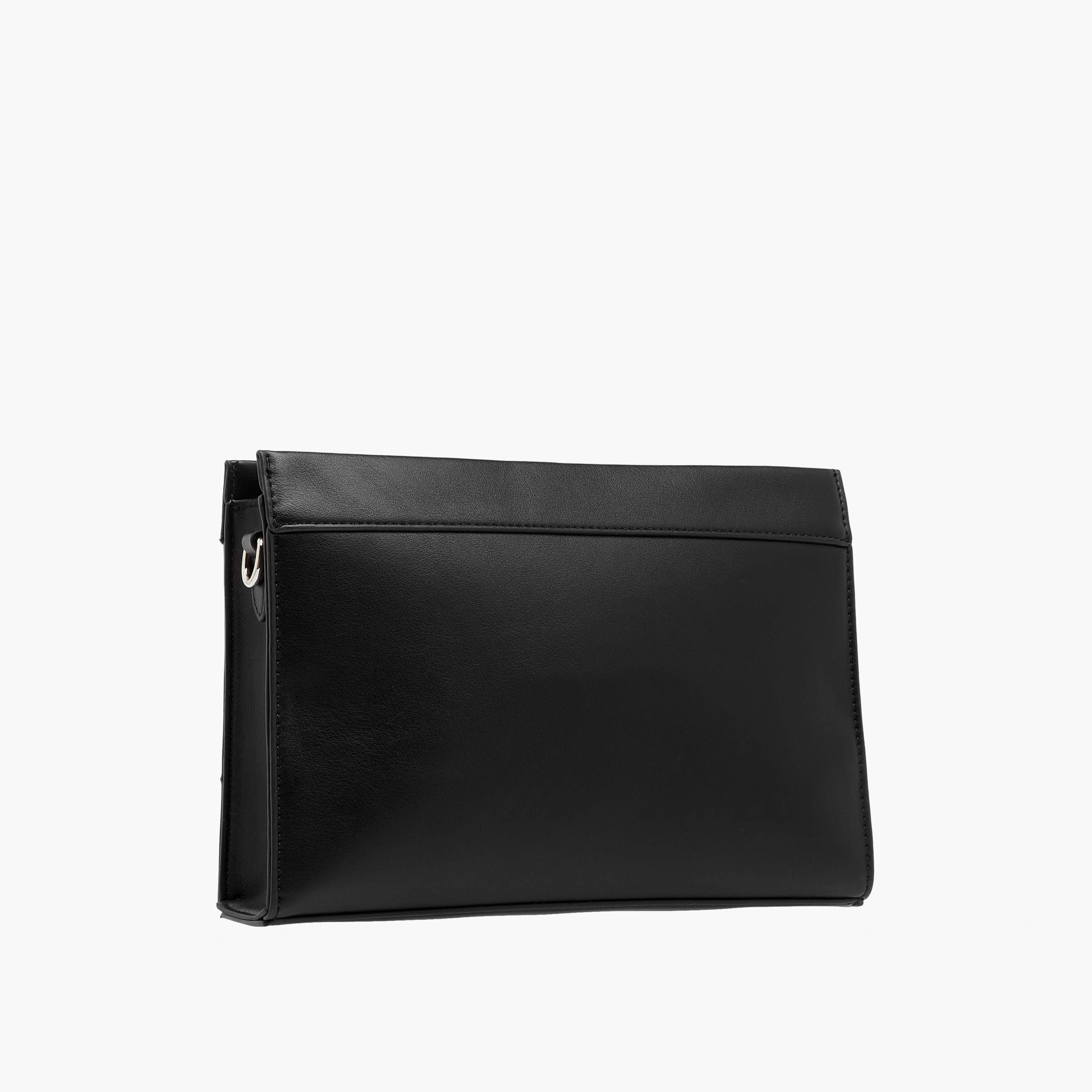 شنطة كروس بودي بنقوش مونوغرام مع سحاب للإغلاق وحزام سلسلة من سيليست-women-bagsandwallets-handbags-image-3