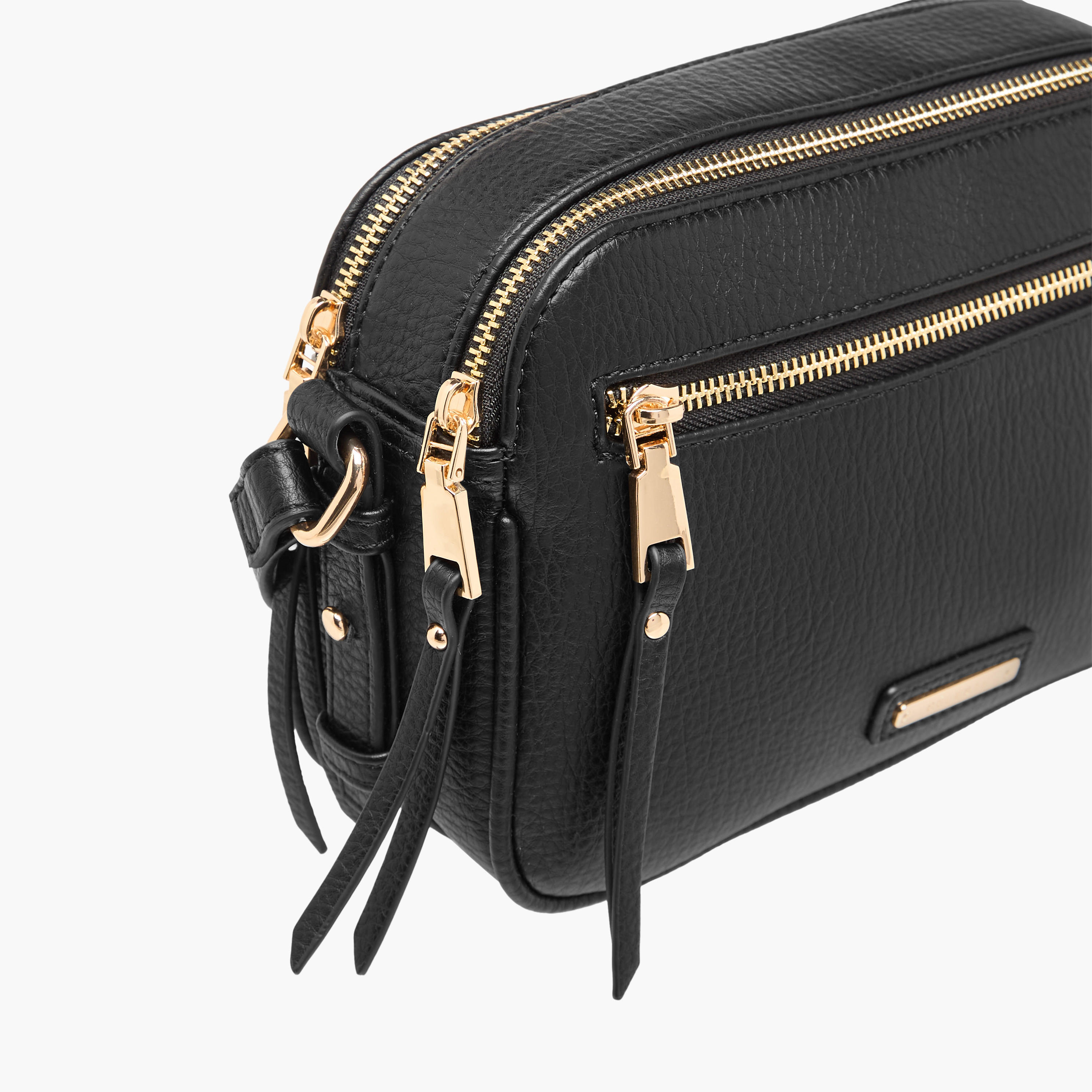 Celeste Textured Crossbody Bag with Zip Closure and Adjustable Strap-women-bagsandwallets-handbags-image-17