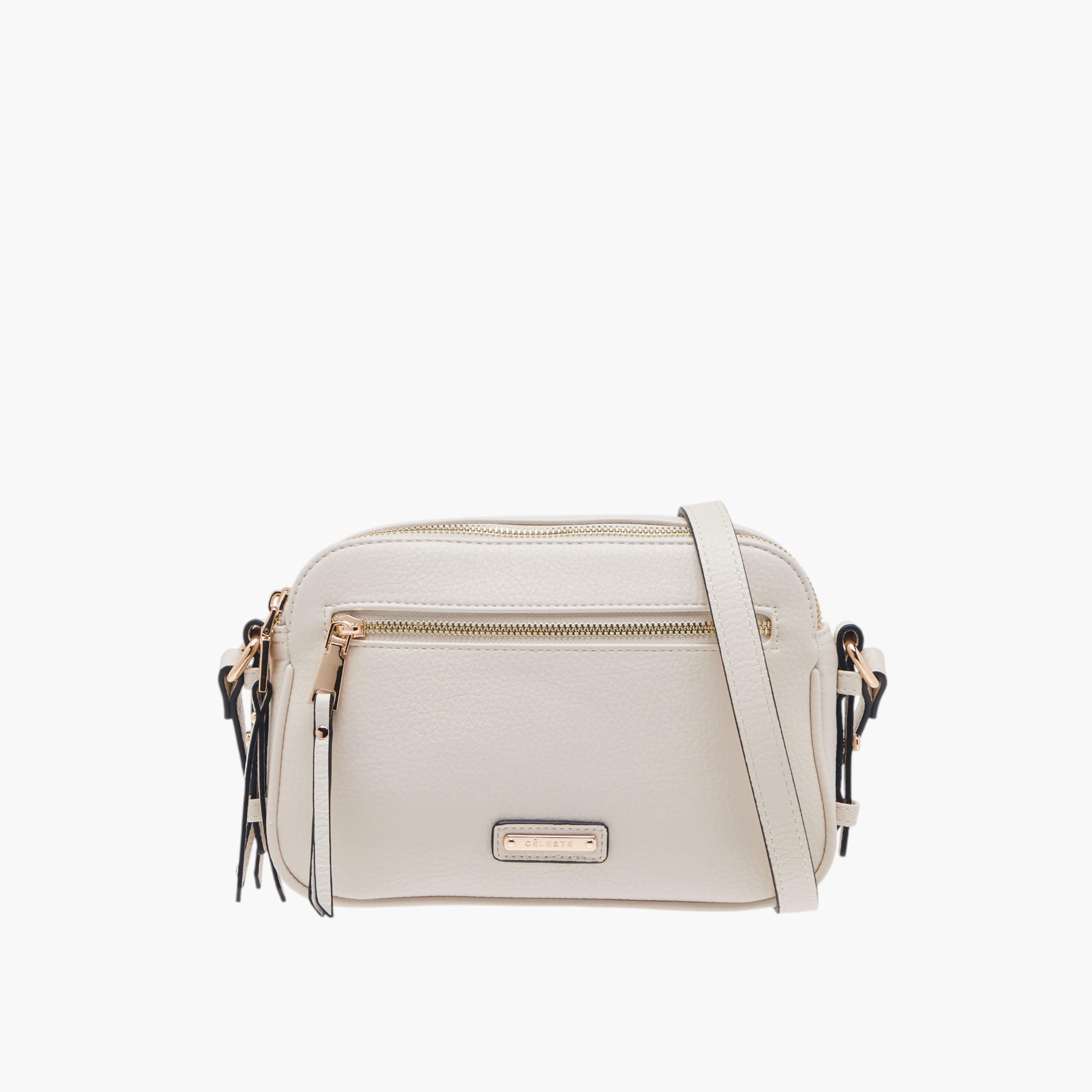 شنطة كروس بودي بارزة الملمس بسحاب إغلاق وحزام قابل للتعديل من سيليست-women-bagsandwallets-handbags-image-4