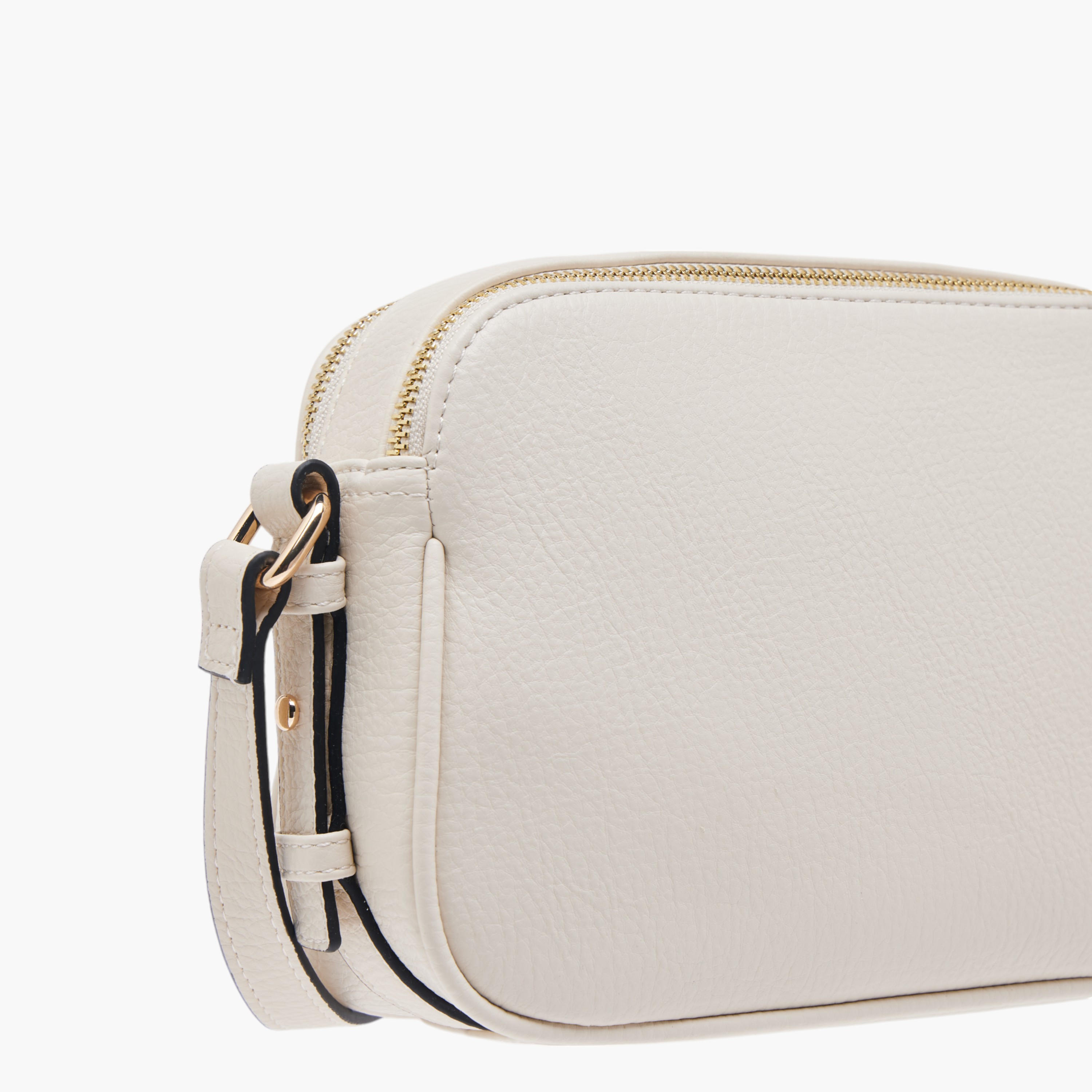 Celeste Textured Crossbody Bag with Zip Closure and Adjustable Strap-women-bagsandwallets-handbags-image-11