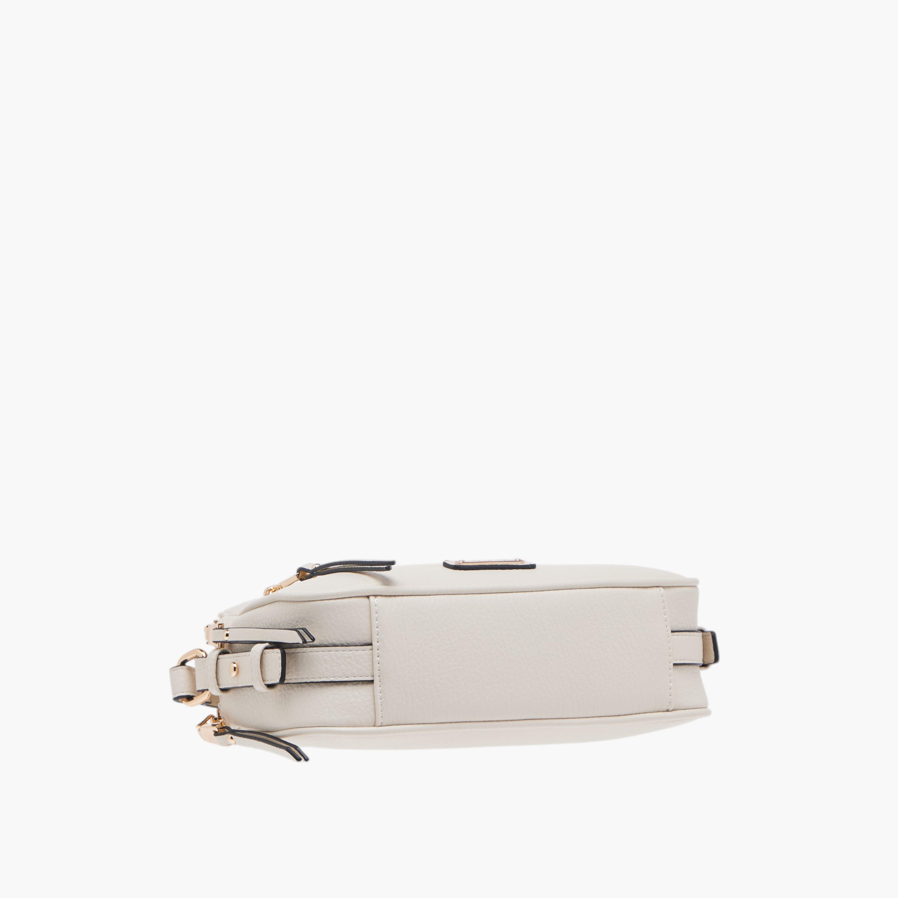 Celeste Textured Crossbody Bag with Zip Closure and Adjustable Strap-women-bagsandwallets-handbags-image-12