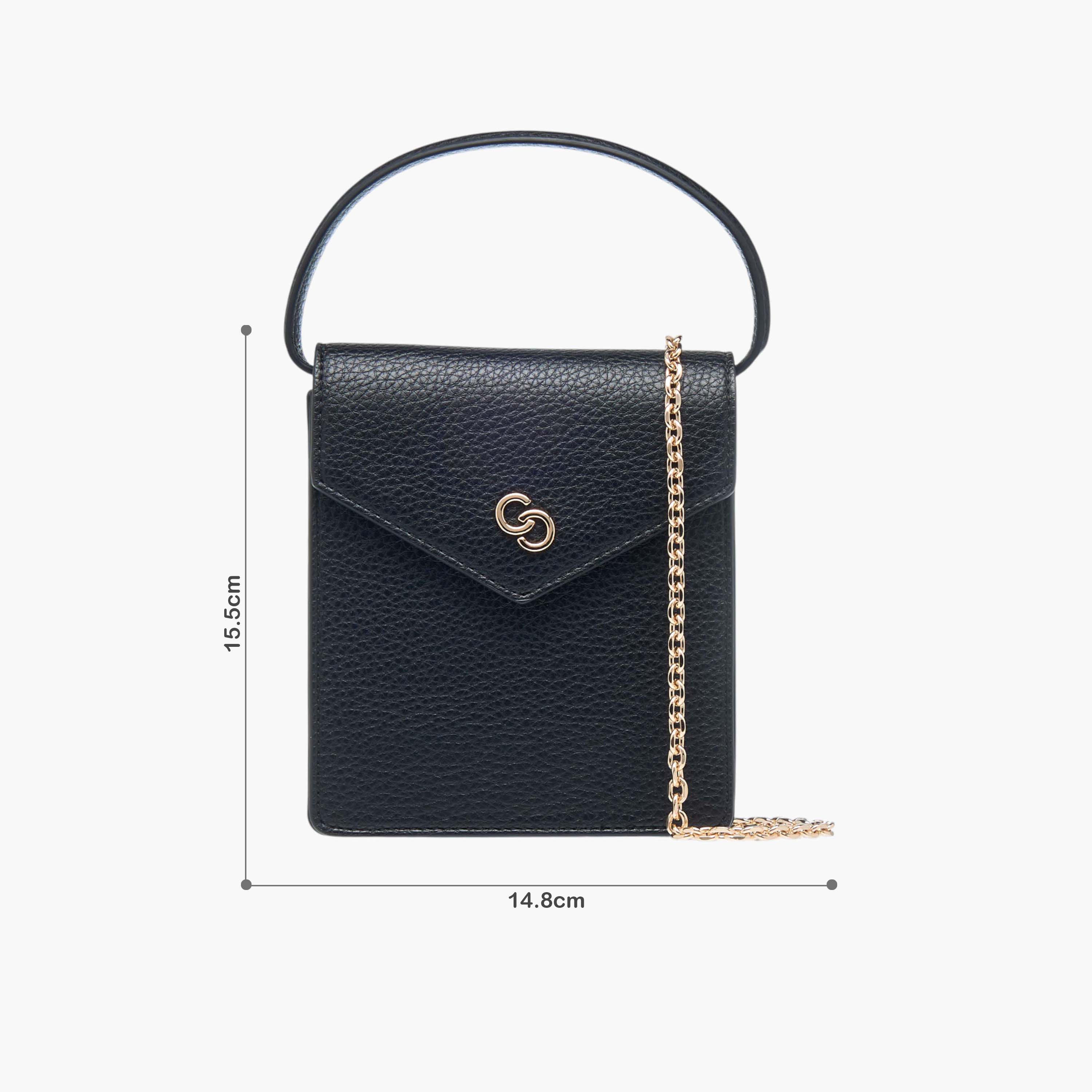 شنطة ساتشيل بارزة الملمس بمقبض وطيّة إغلاق من سيليست-women-bagsandwallets-handbags-image-1