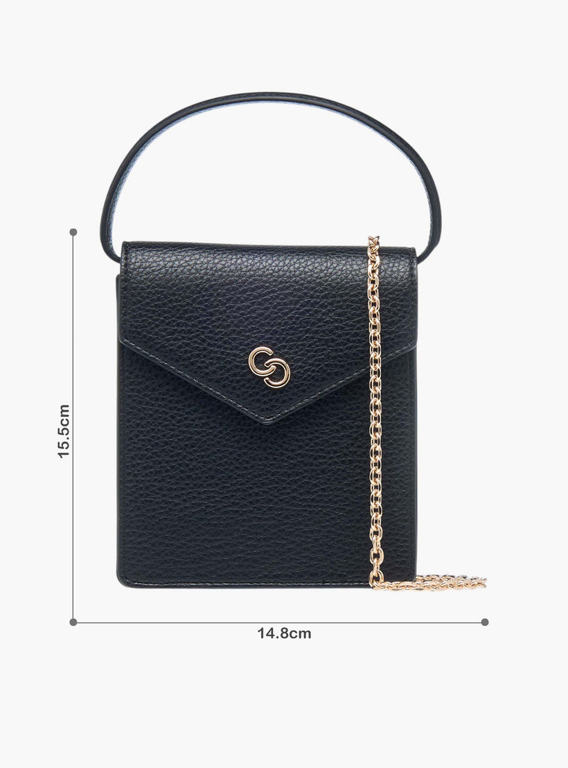 شنطة ساتشيل بارزة الملمس بمقبض وطيّة إغلاق من سيليست-women-bagsandwallets-handbags-image-1