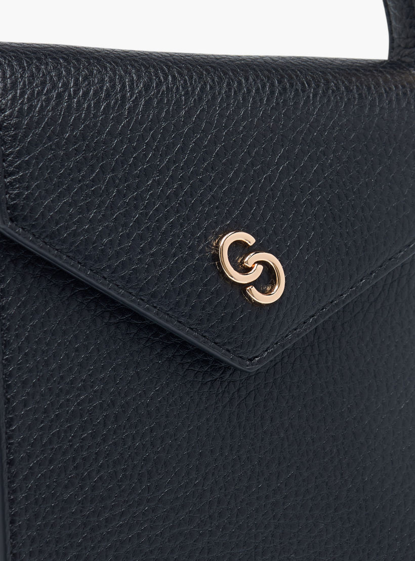 شنطة ساتشيل بارزة الملمس بمقبض وطيّة إغلاق من سيليست-women-bagsandwallets-handbags-image-5