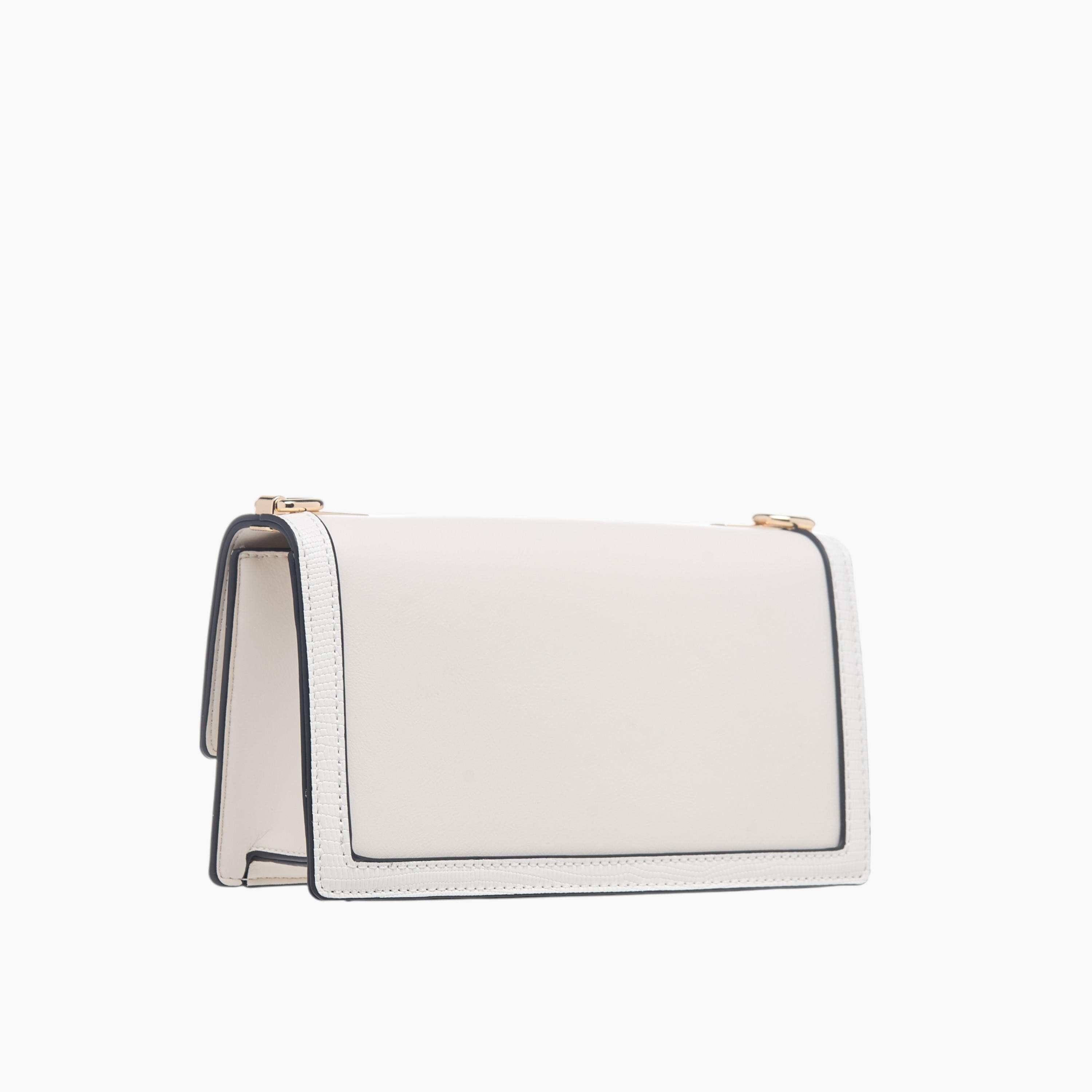 Celeste Lock Detail Crossbody Bag with Button Closure and Chain Strap-women-bagsandwallets-handbags-image-3