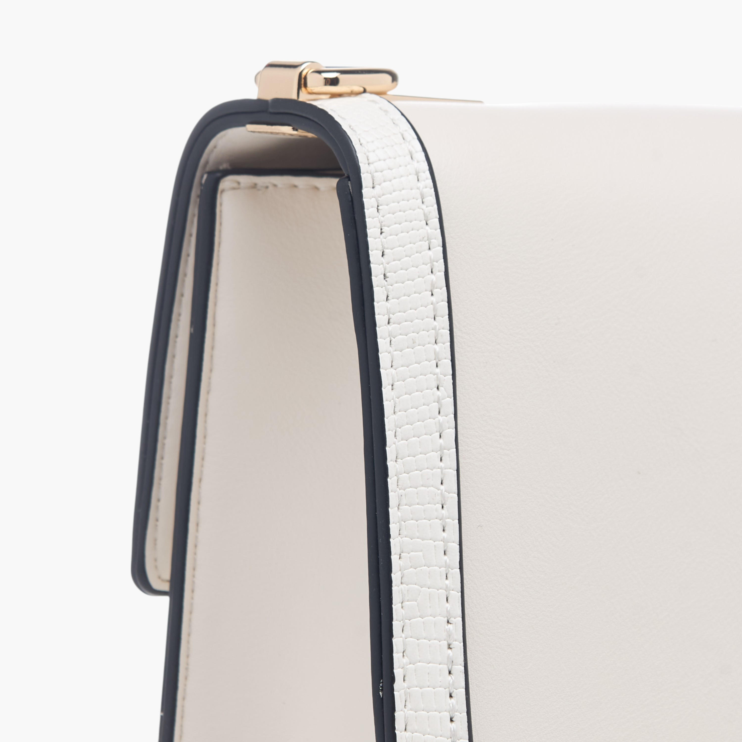 Celeste Lock Detail Crossbody Bag with Button Closure and Chain Strap-women-bagsandwallets-handbags-image-5