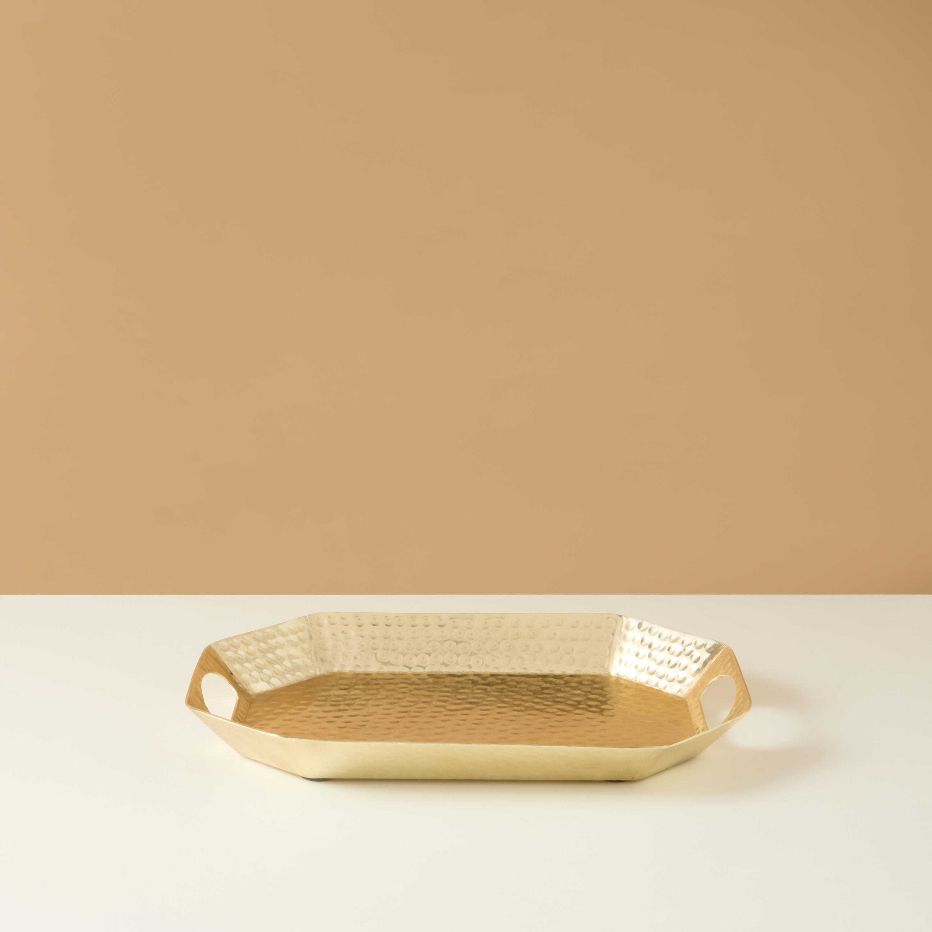 Decorative Hammered Metal Tray - 38x27 cms-household-dining-serveware-servingtrays-image-2
