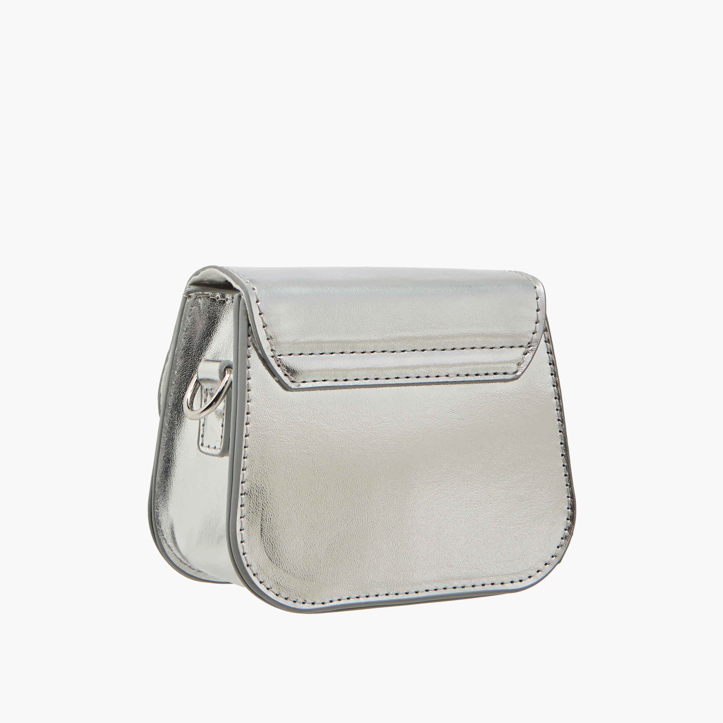 Little Missy Embellished Crossbody Bag with Detachable Chain Strap and Button Closure-girls-accessories-bags-image-3