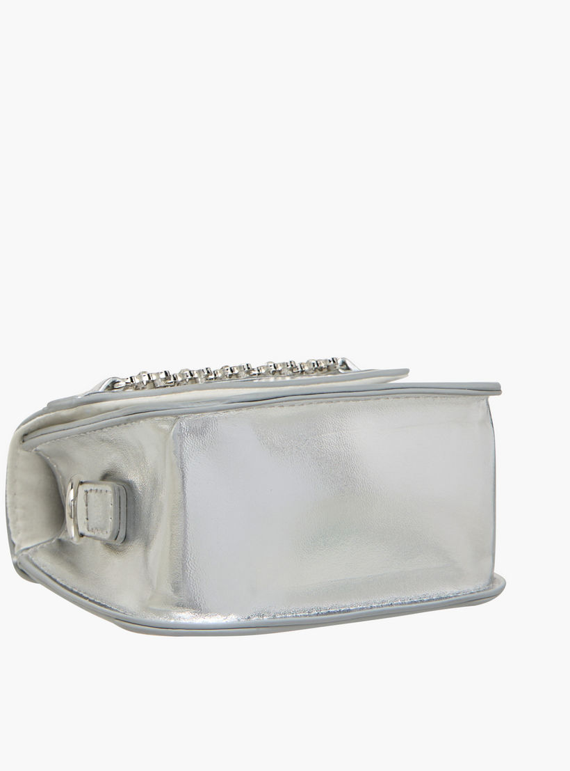 Little Missy Embellished Crossbody Bag with Detachable Chain Strap and Button Closure-girls-accessories-bags-image-5