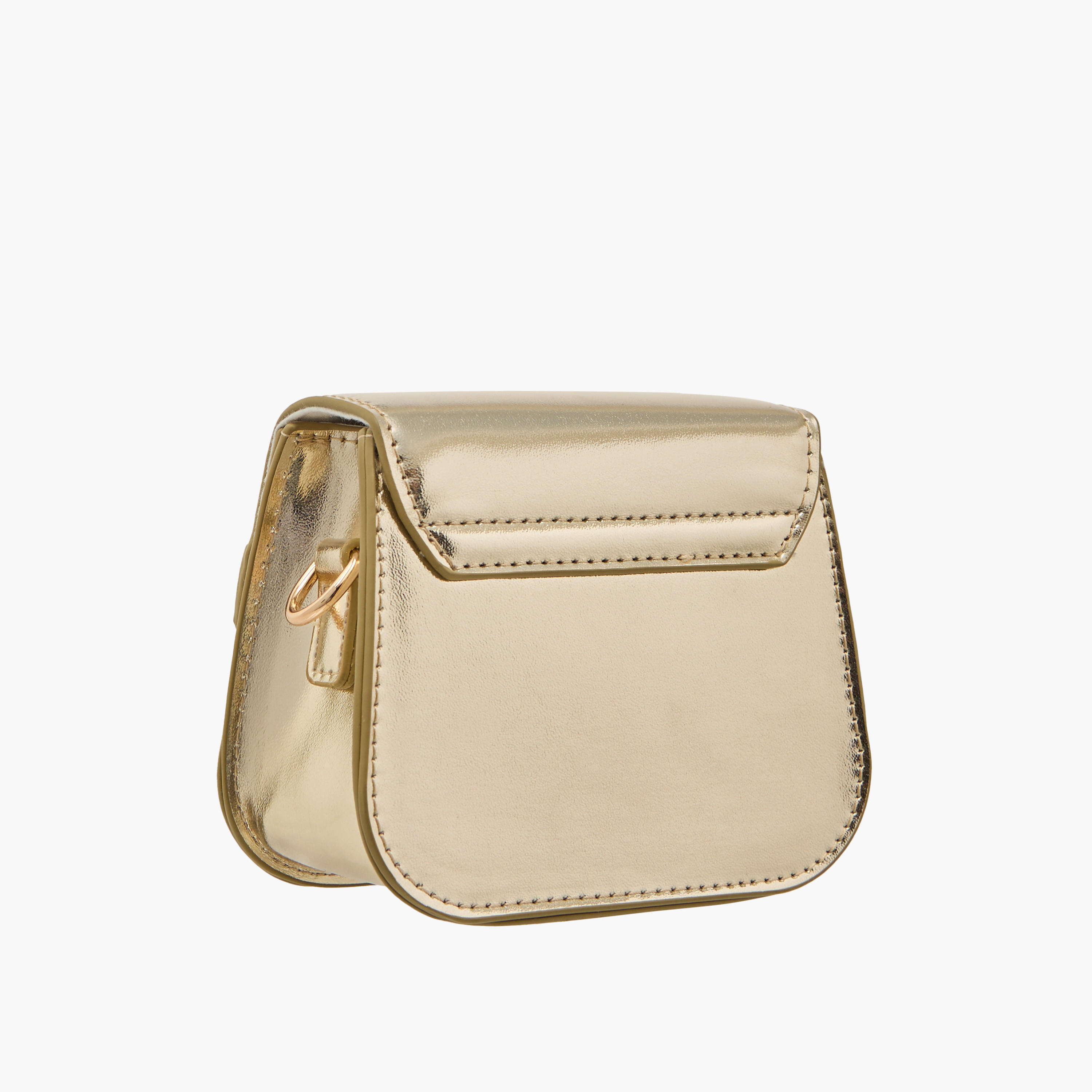 Little Missy Embellished Crossbody Bag with Detachable Chain Strap and Button Closure-girls-accessories-bags-image-3