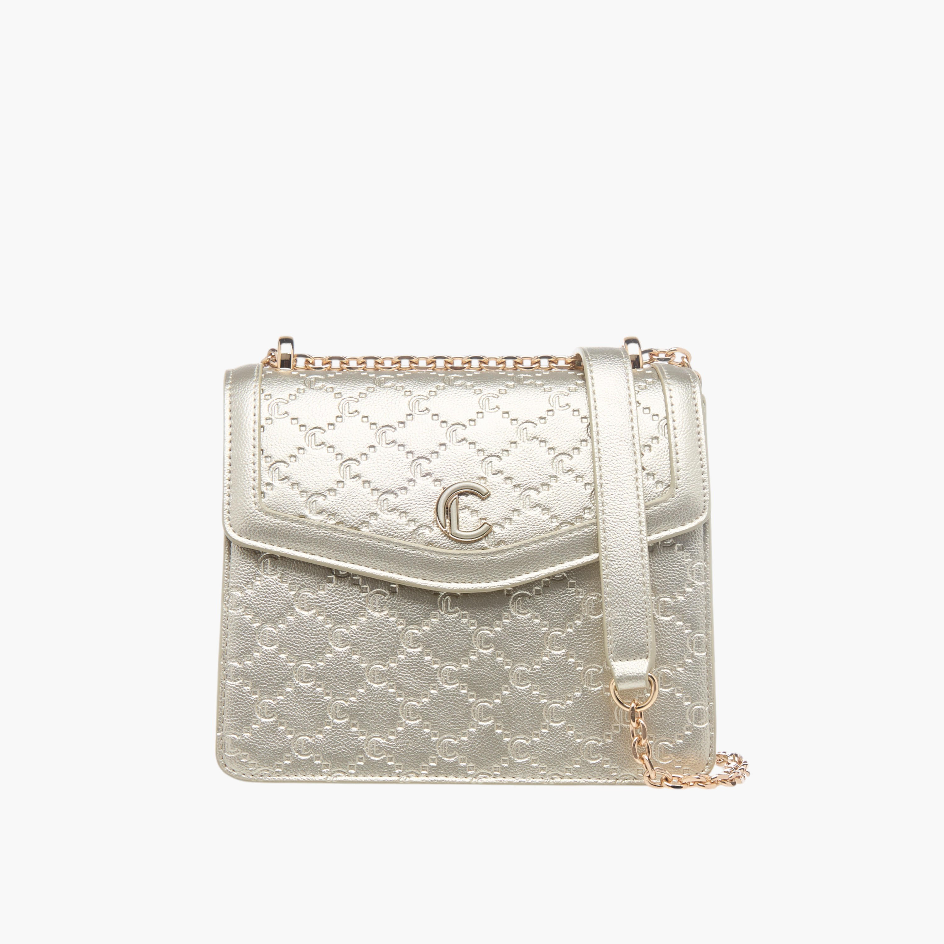 Le Confort Monogram Embossed Crossbody Bag with Magnetic Closure-women-bagsandwallets-handbags-image-1