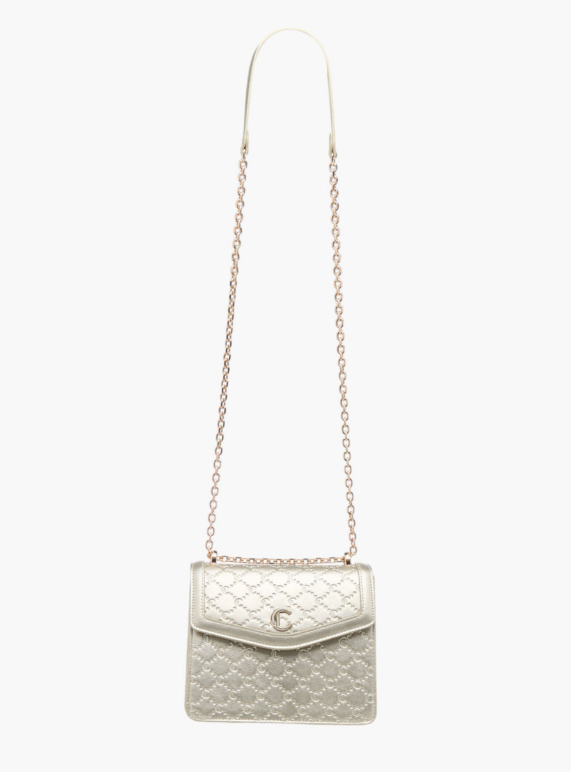 Le Confort Monogram Embossed Crossbody Bag with Magnetic Closure-women-bagsandwallets-handbags-image-2