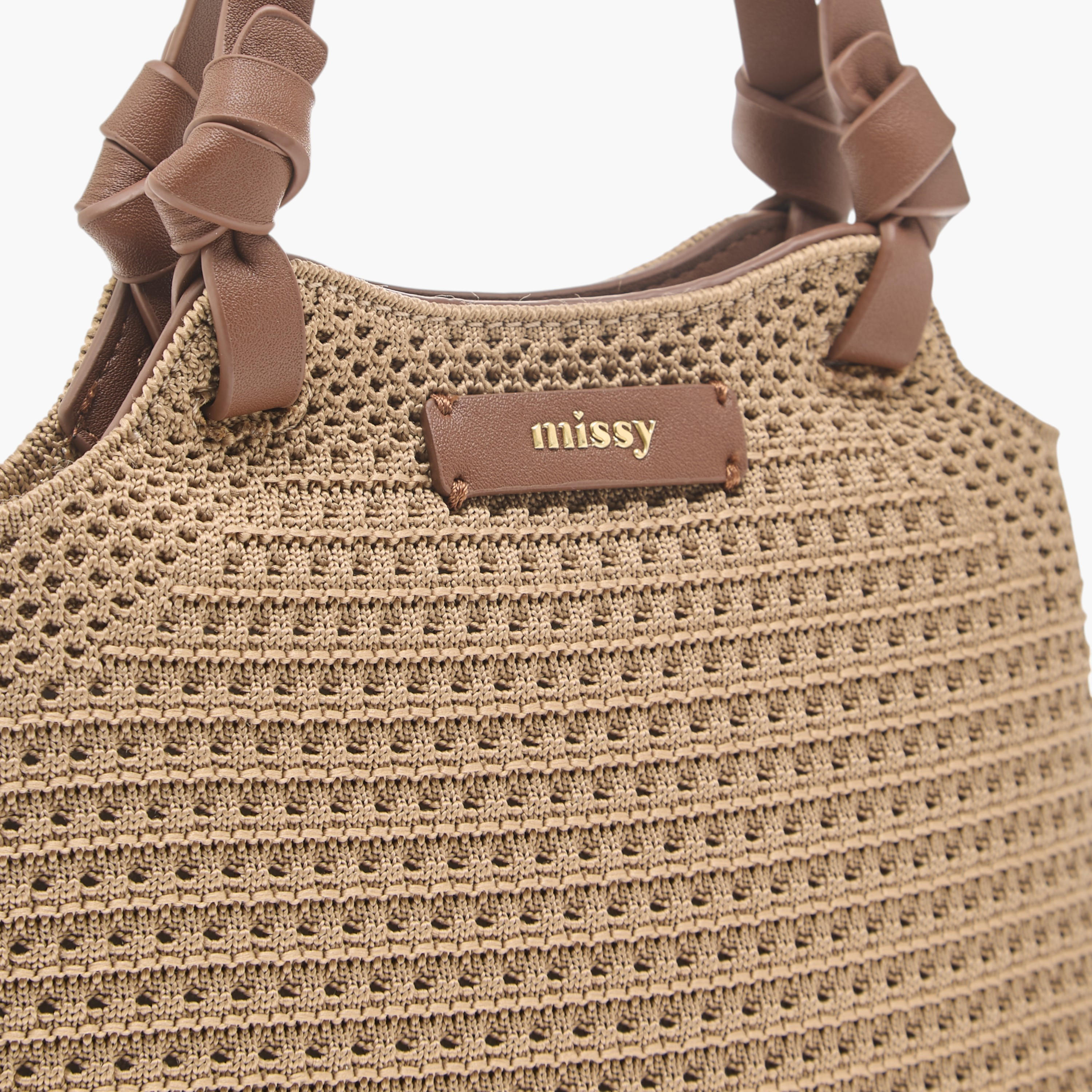 Missy Textured Shoulder Bag with Detachable Strap and Pouch-women-bagsandwallets-handbags-image-6